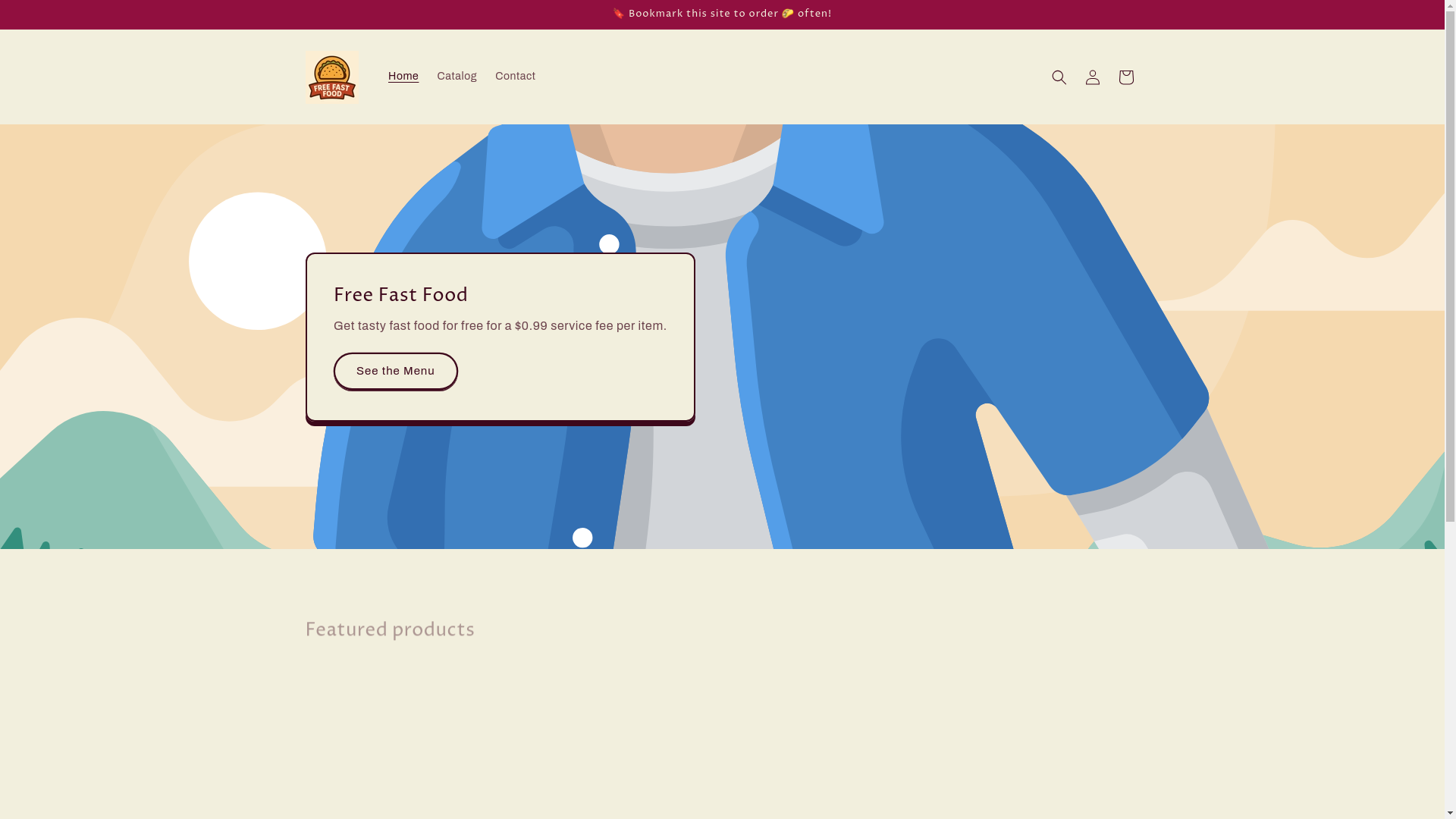 website screenshot of https://freefast.food/