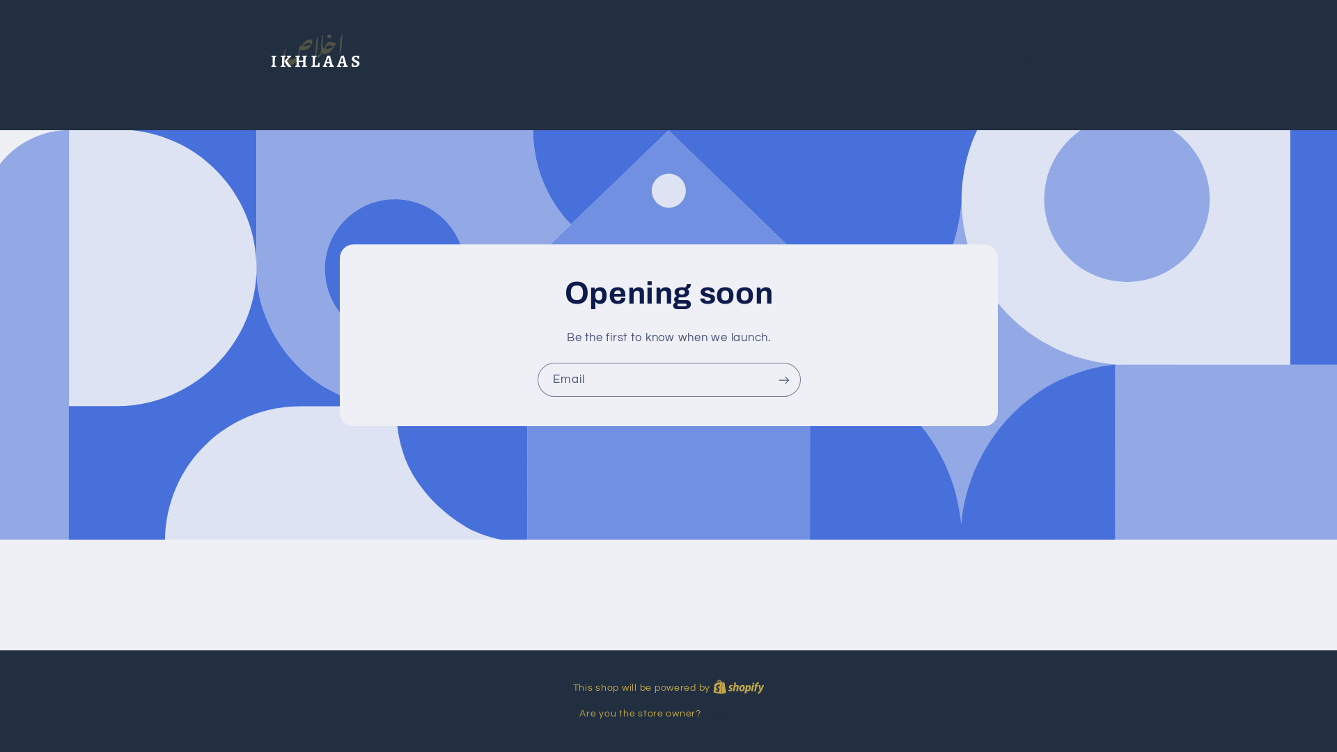 website screenshot of https://ikhlaascare.com/