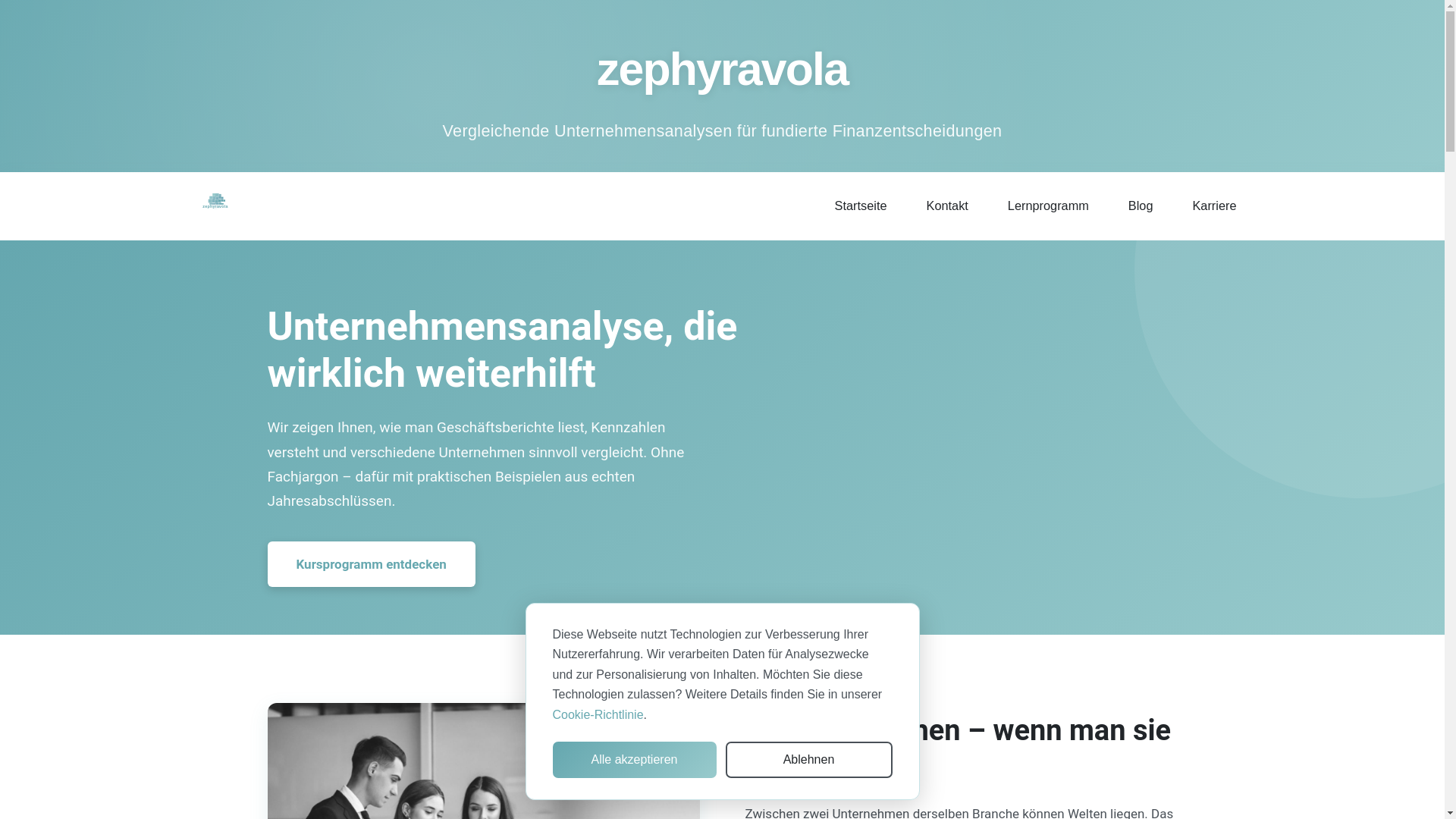 website screenshot of https://zephyravola.com/