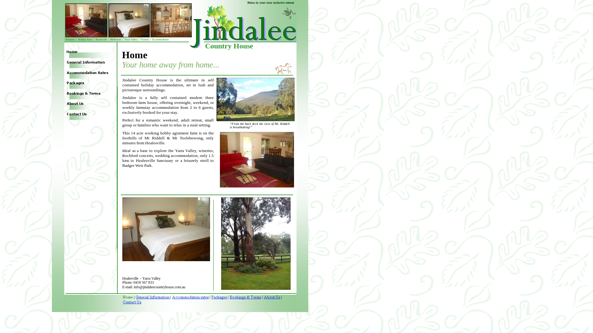 website screenshot of https://jindaleecountryhouse.online/