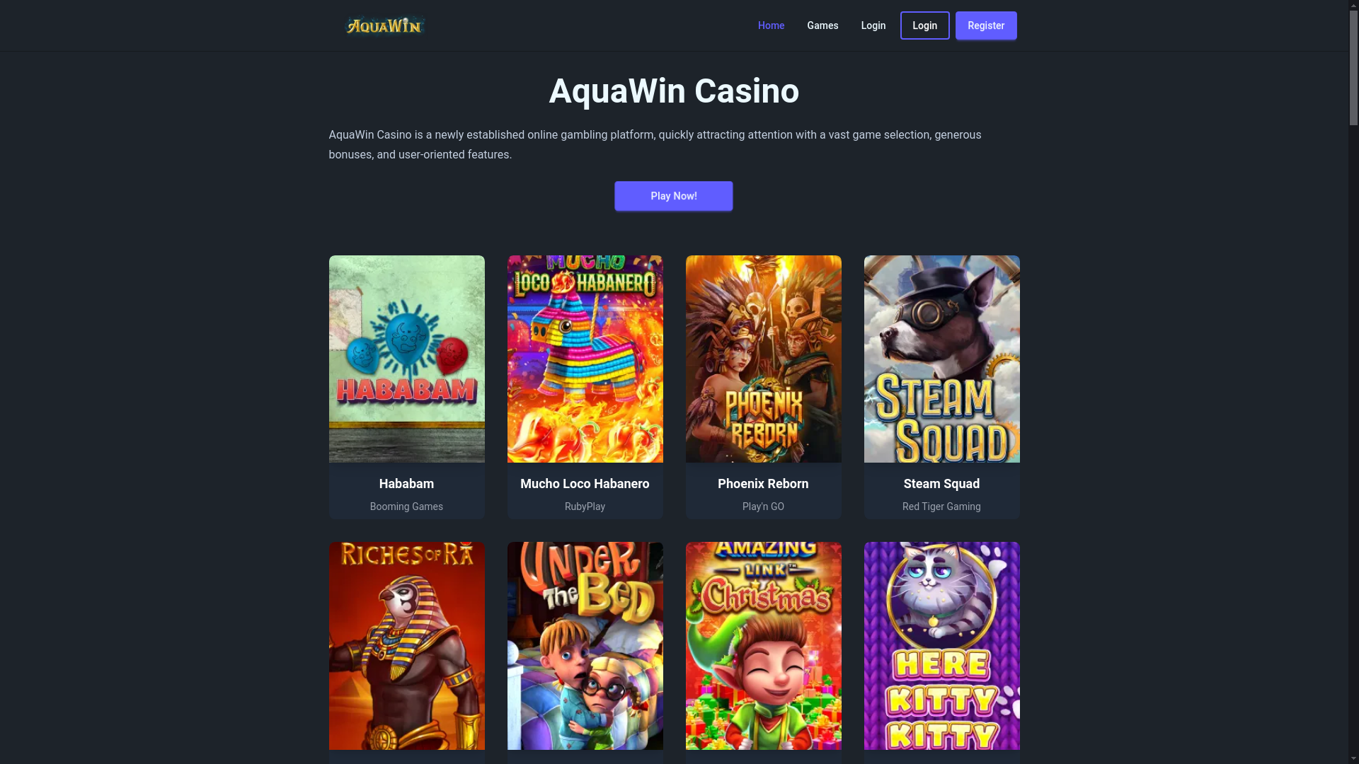 website screenshot of https://aquawin7-com.pages.dev/