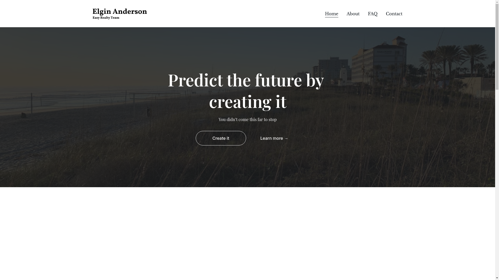 website screenshot of https://elginanderson.com/