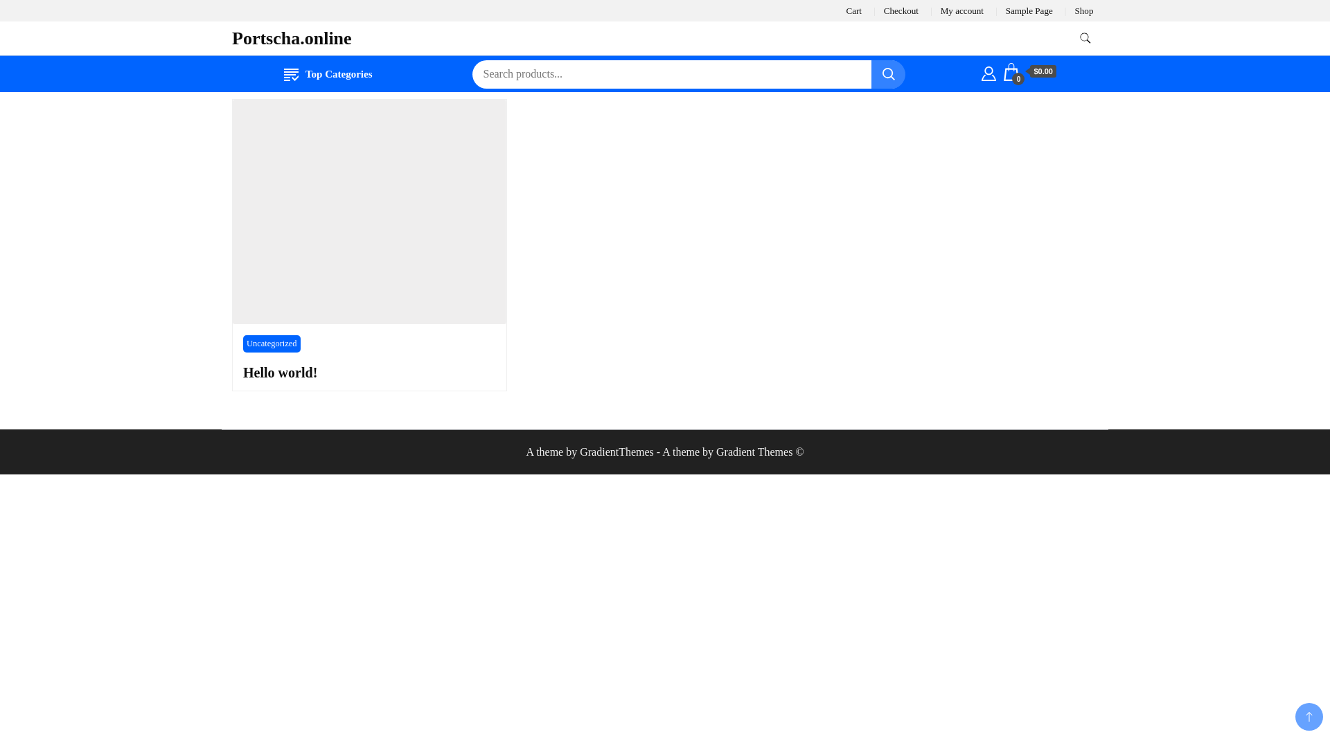website screenshot of https://portscha.online/