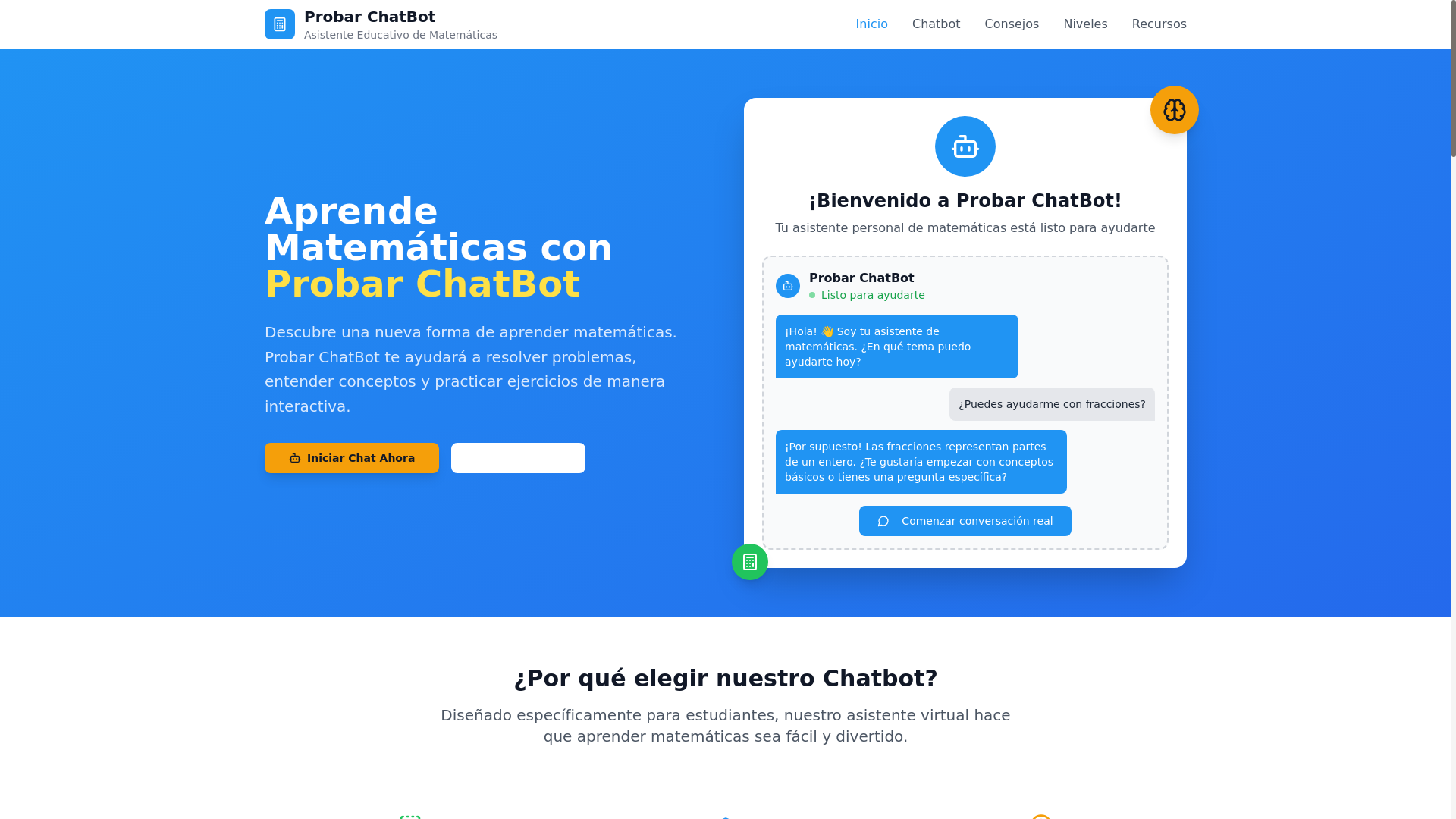 website screenshot of https://mathasistenteai.com/