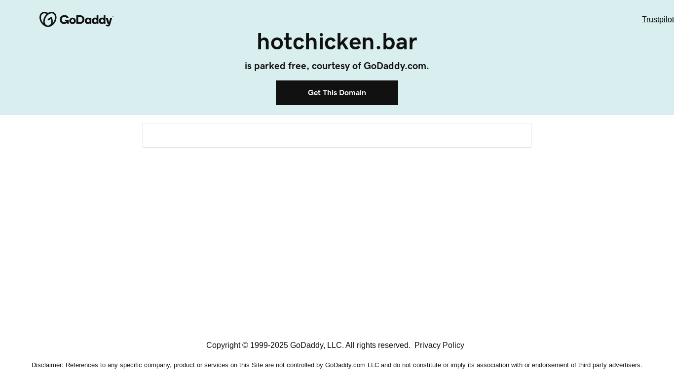 website screenshot of https://hotchicken.bar/