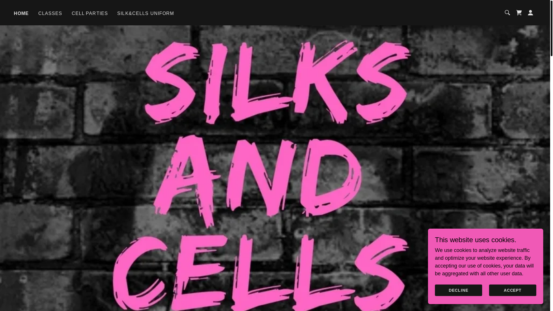 website screenshot of https://silkcells.co.uk/