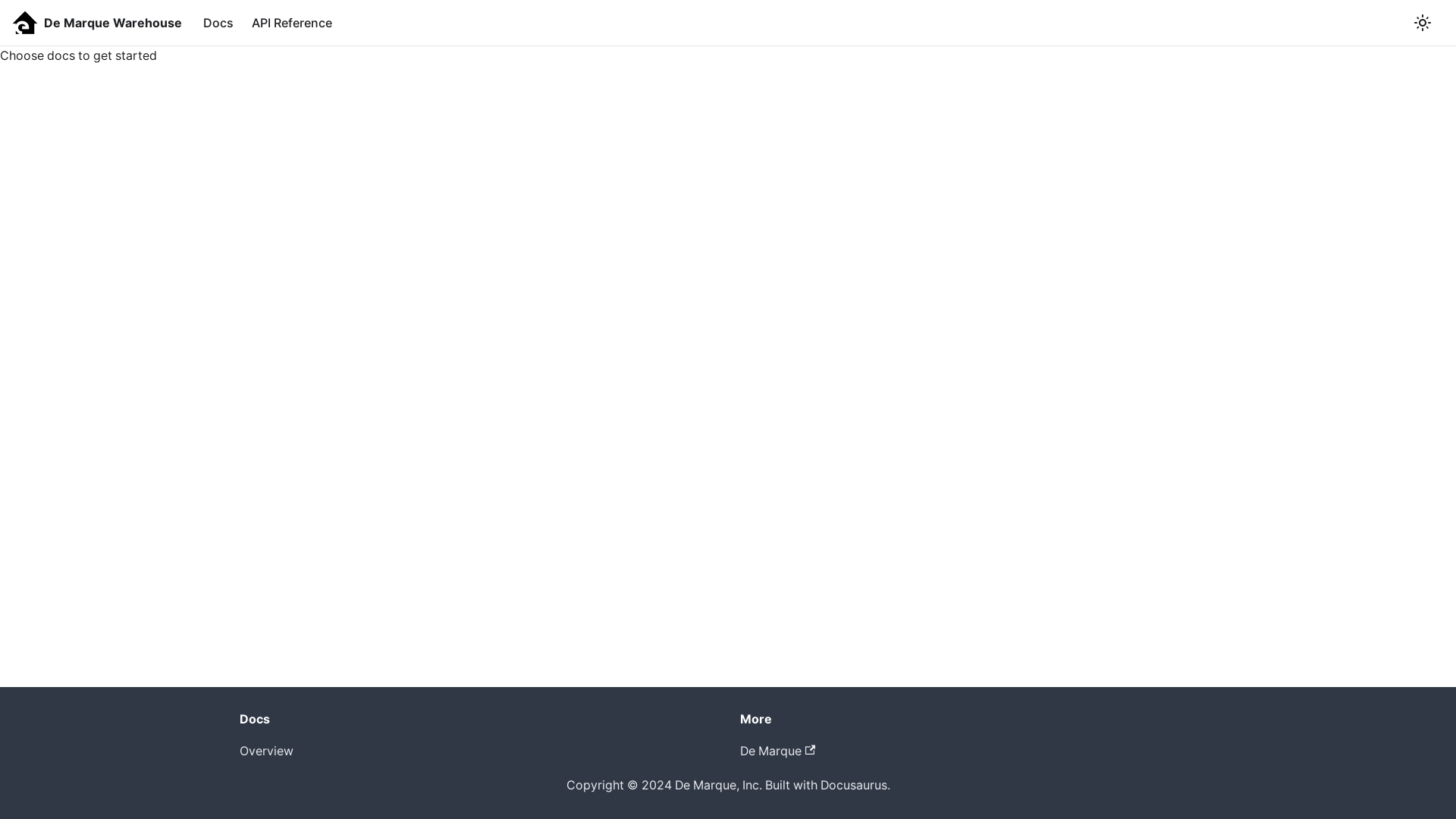 website screenshot of https://warehouse-docs-staging.pages.dev/