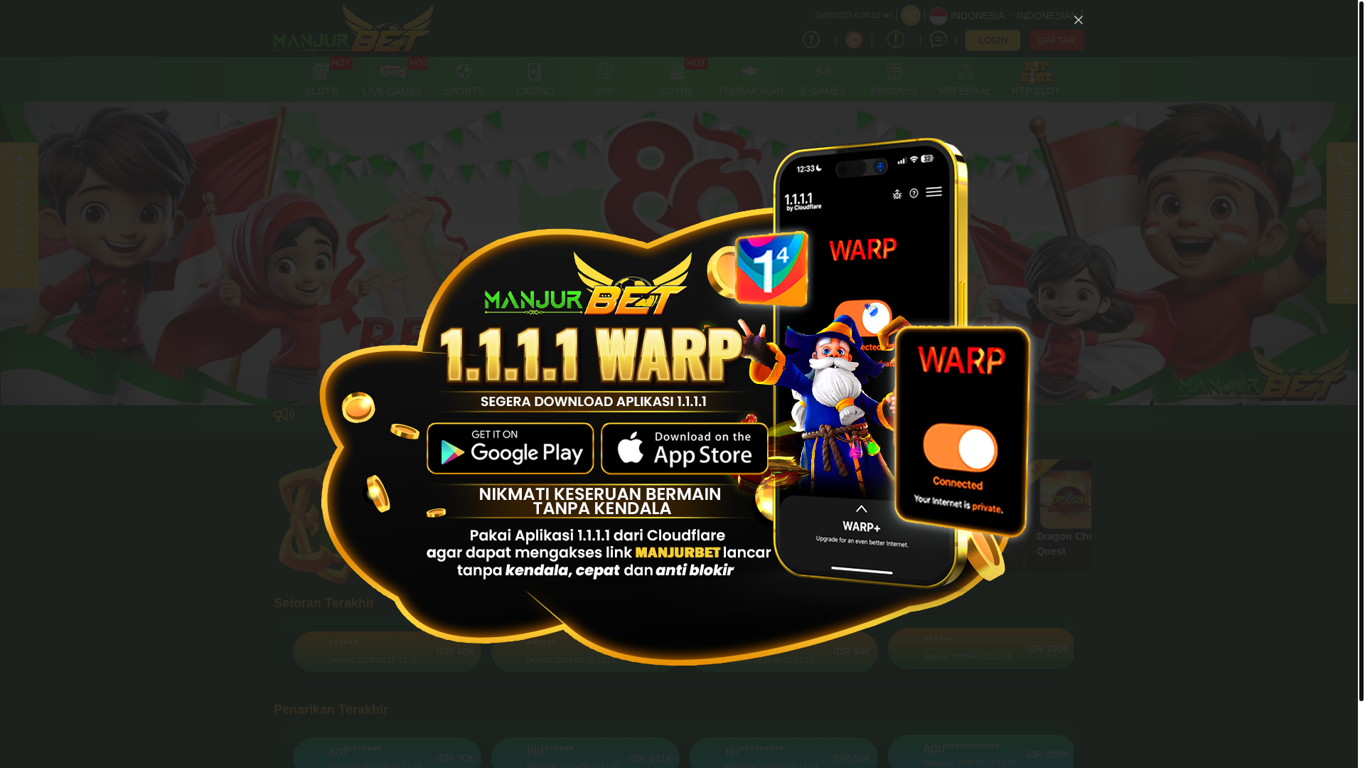 website screenshot of https://manjurbet.fit/