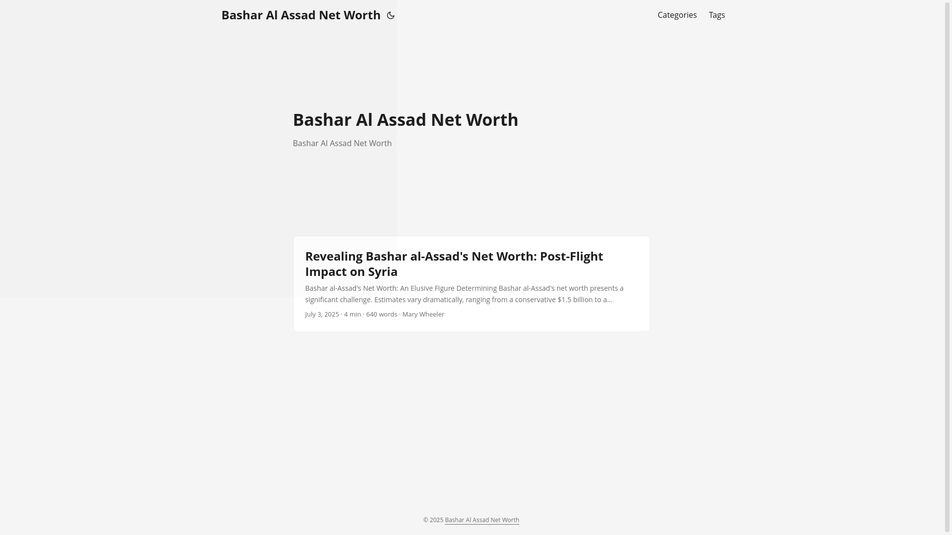 website screenshot of https://bashar-al-assad-net-worth.pages.dev/