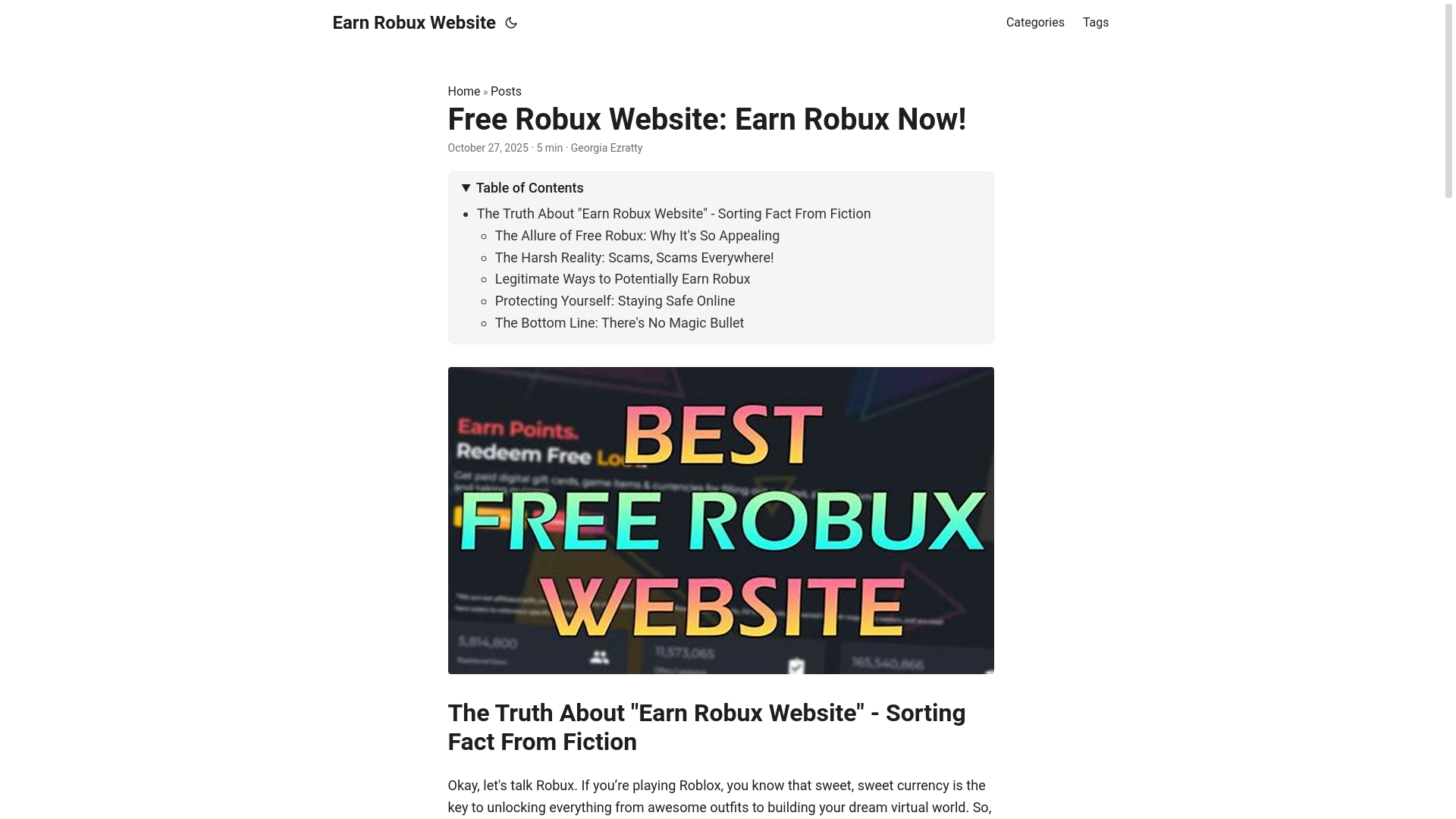 website screenshot of https://earn-robux-website.pages.dev/