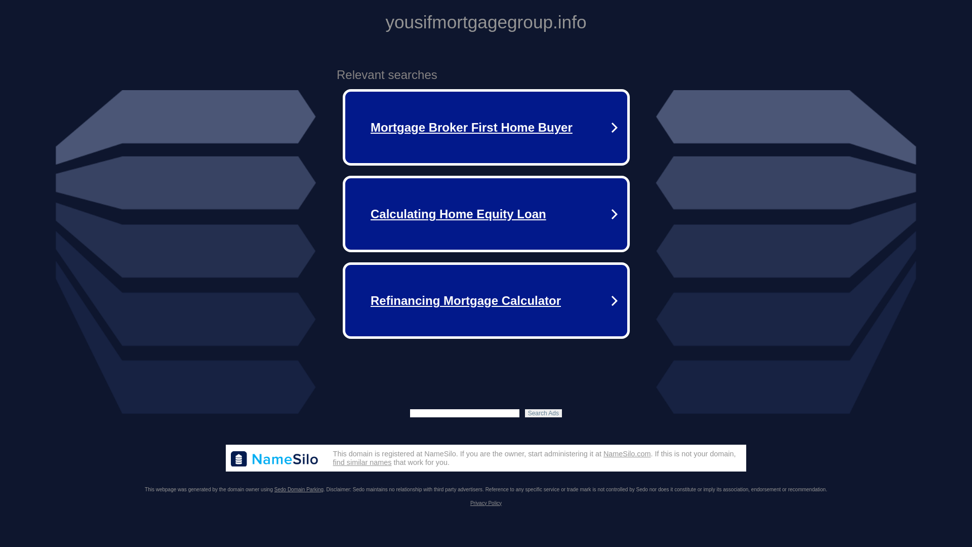 website screenshot of https://yousifmortgagegroup.info/