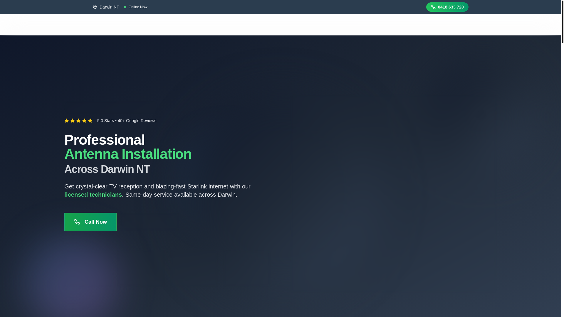 website screenshot of https://allsatantennas.com/