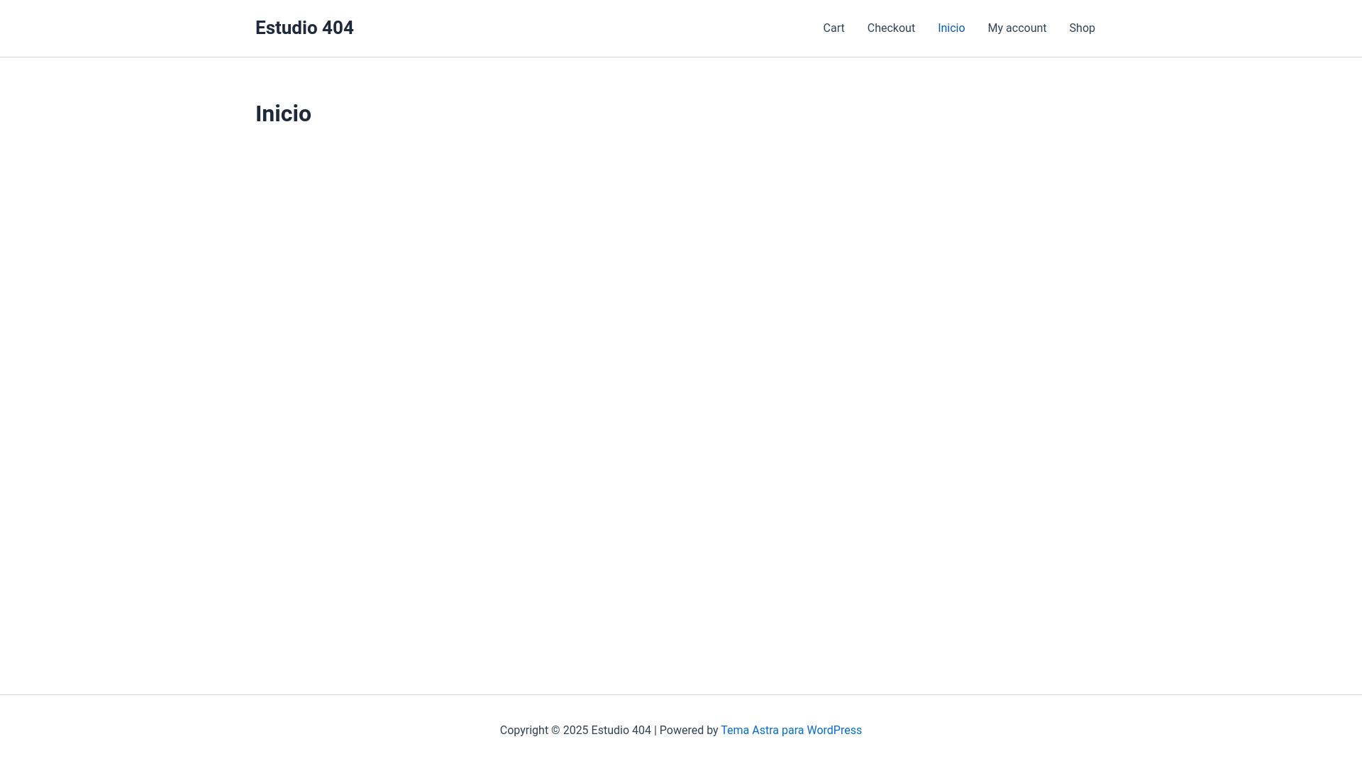 website screenshot of https://estudio404.com.ar/