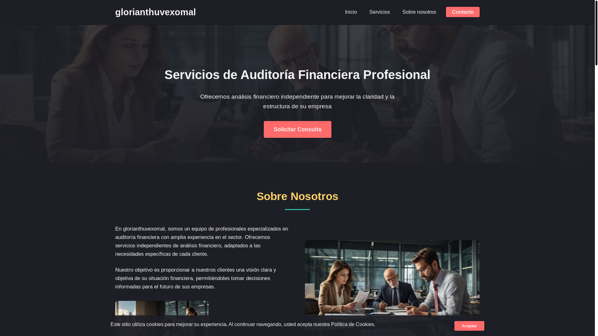 website screenshot of https://glorianthuvexomal.com/