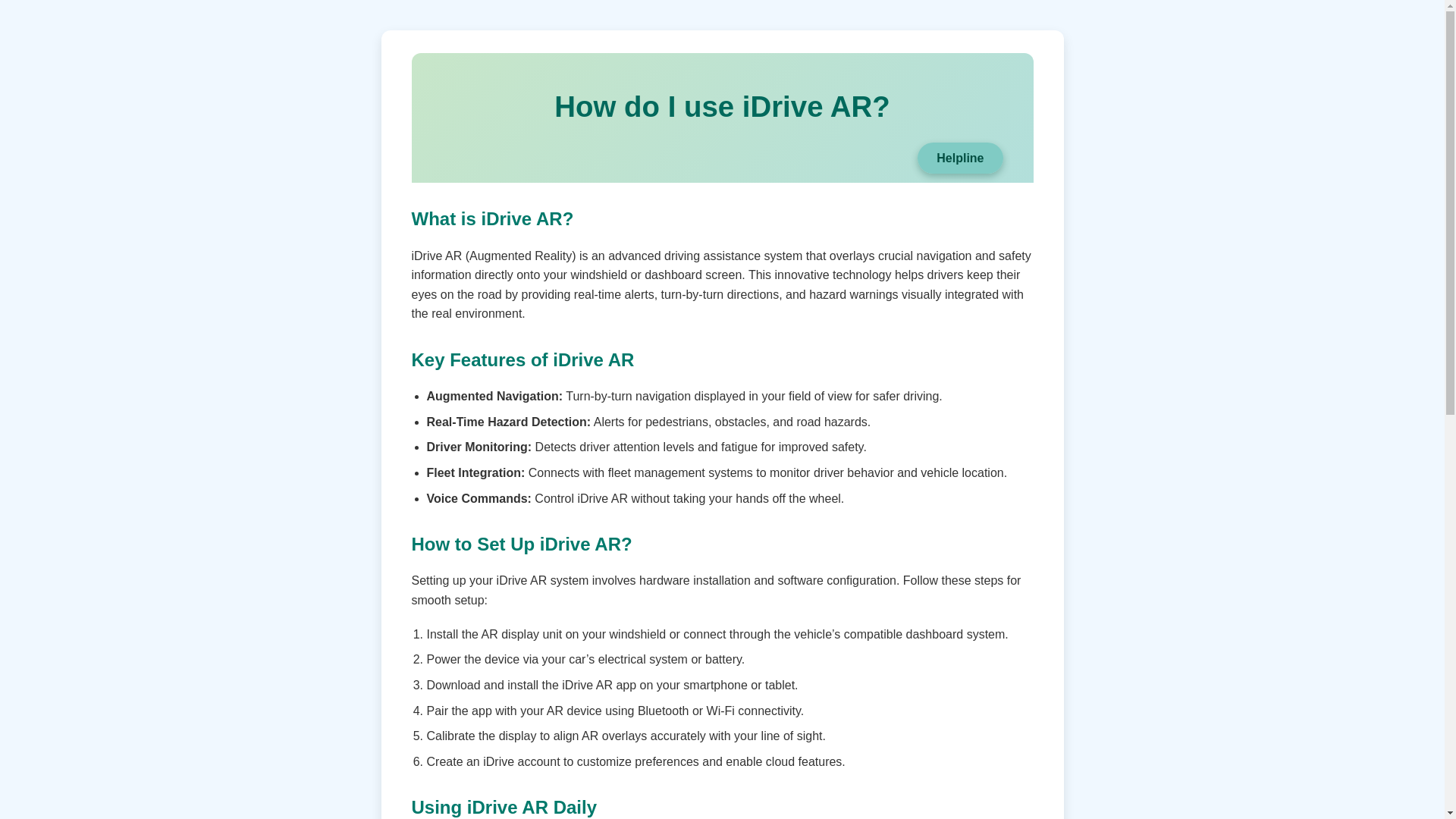 website screenshot of https://idrive-ar.pages.dev/