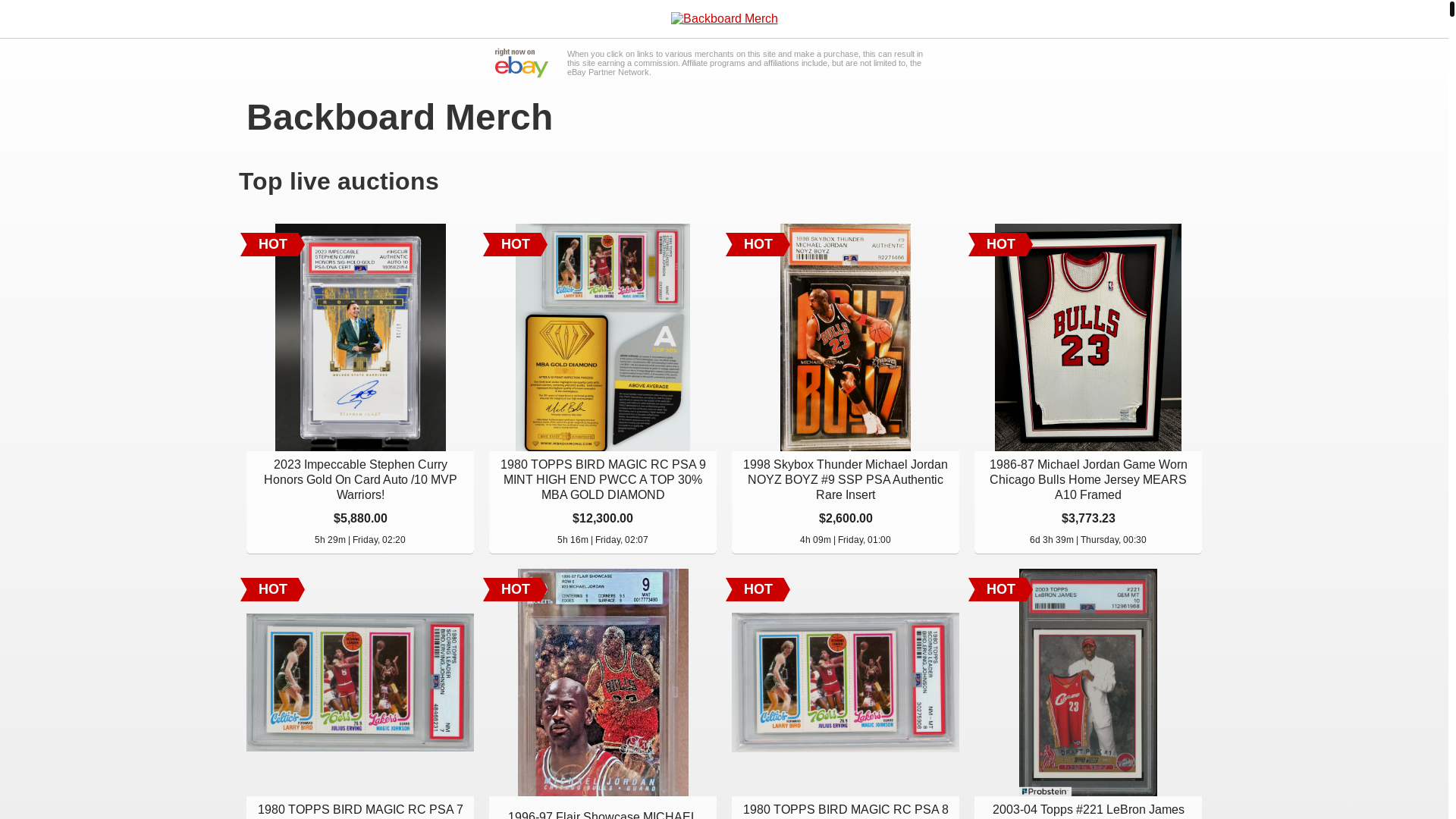 website screenshot of https://backboardmerch.com/