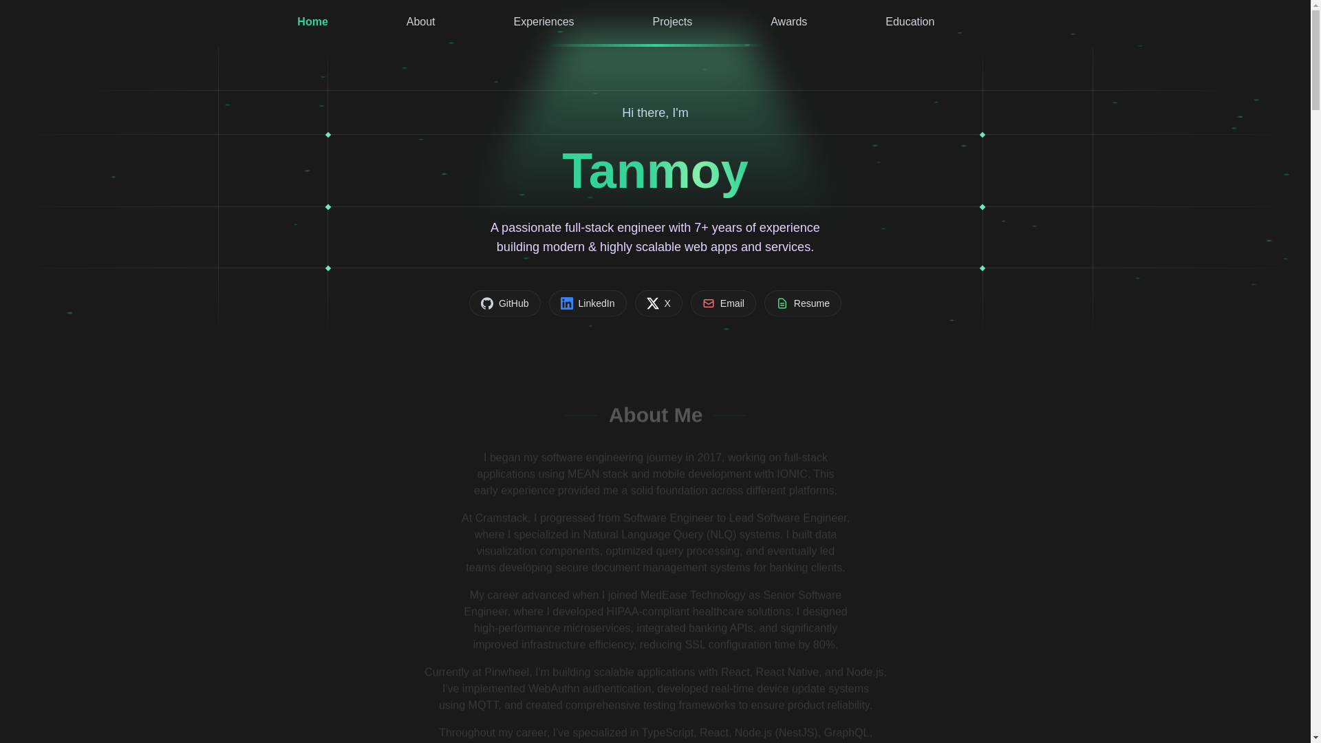 website screenshot of https://tanmoybanik-me.pages.dev/