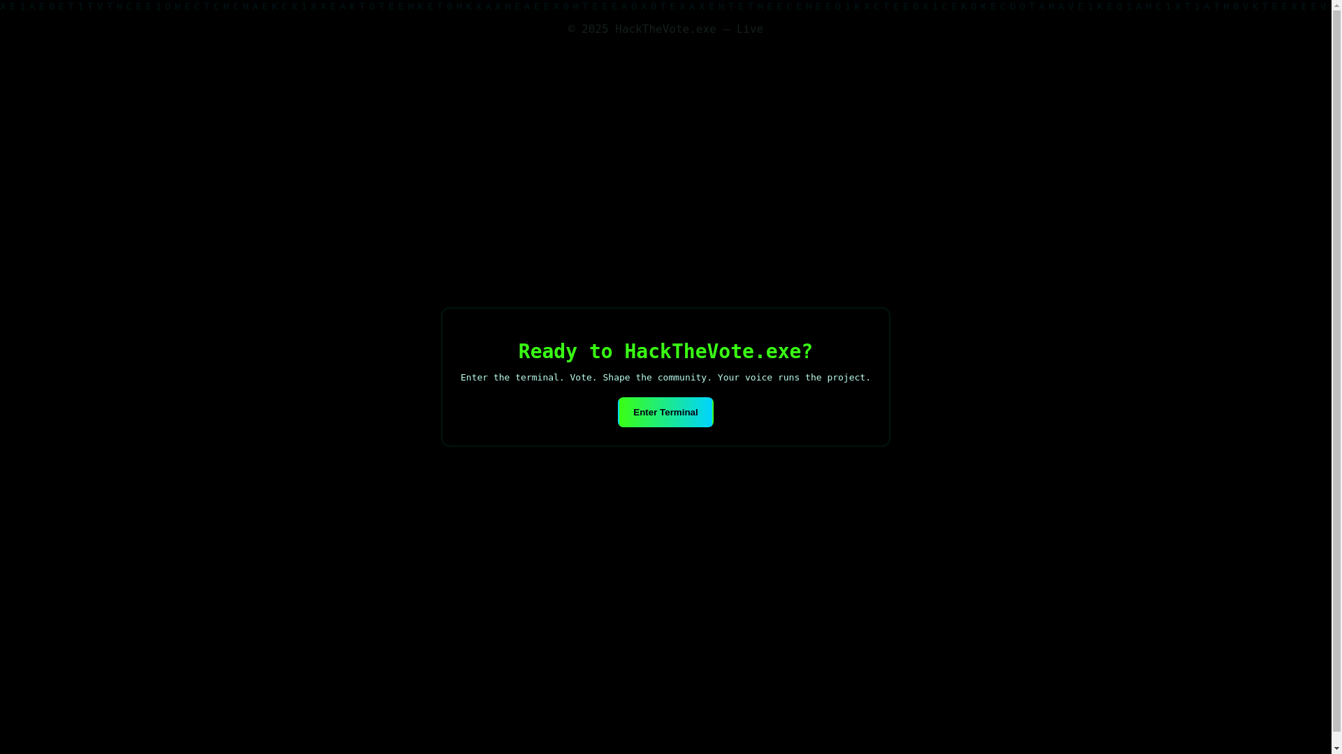 website screenshot of https://hackthatvote.pages.dev/