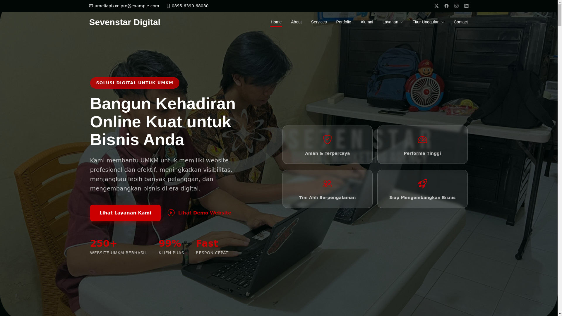 website screenshot of https://sevenstrdigital.pages.dev/
