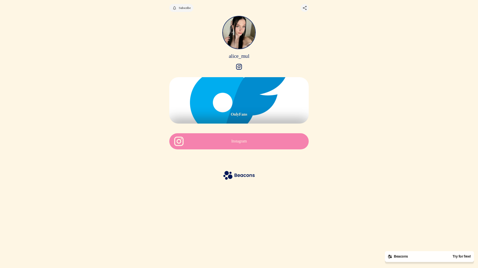 website screenshot of https://alicemul.store/