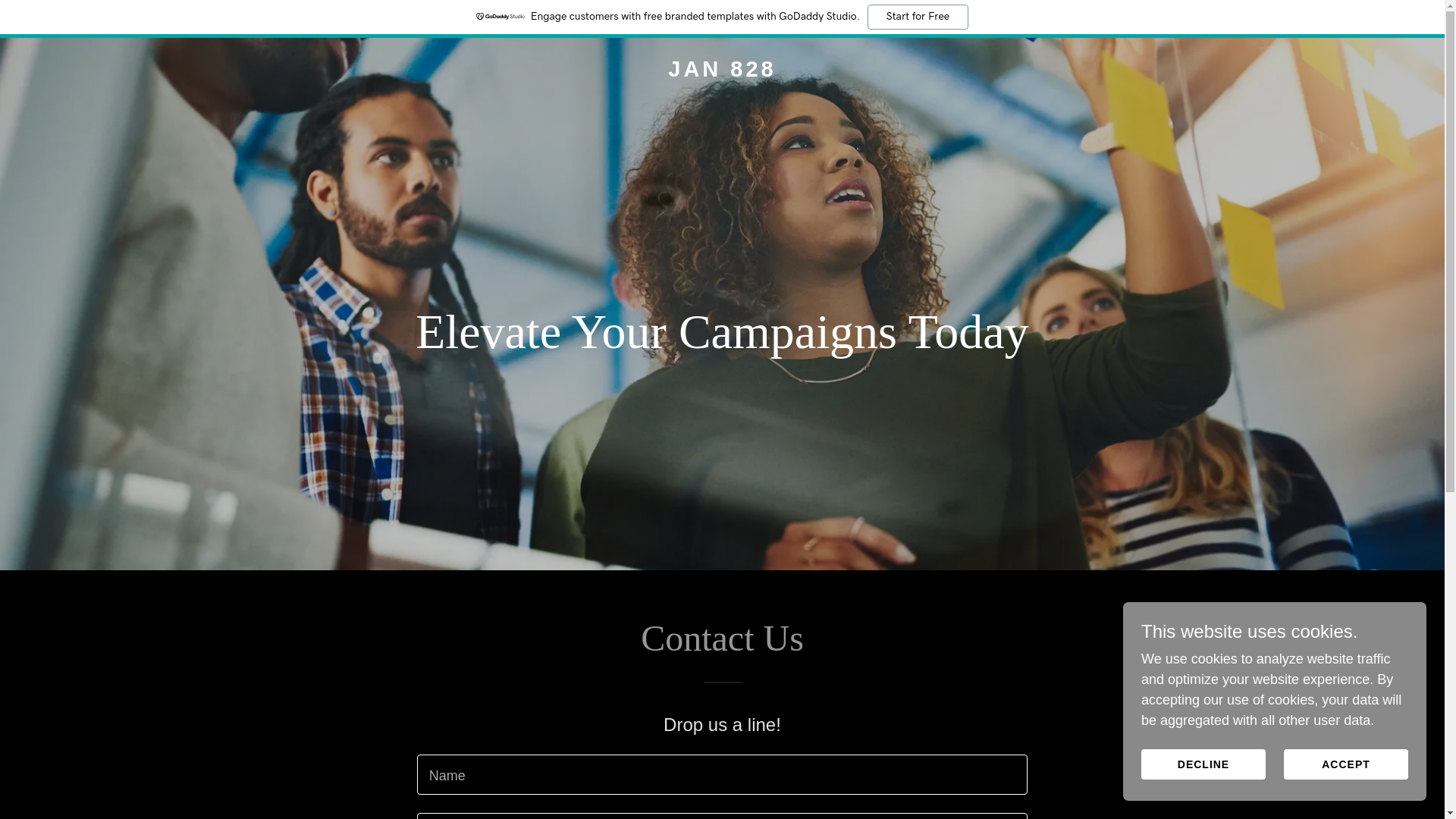 website screenshot of https://jan828.com/