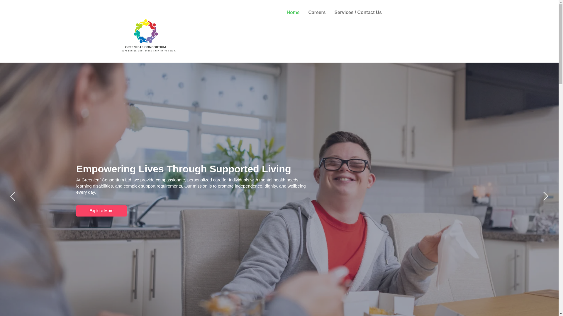 website screenshot of https://greenleafconsortium.co.uk/
