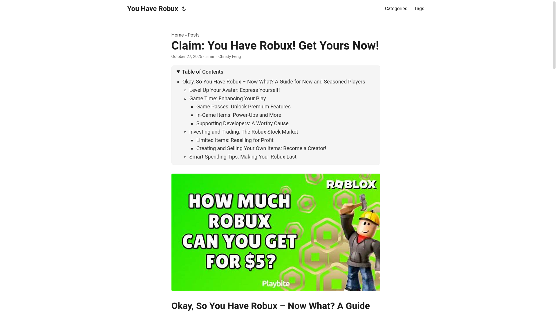 website screenshot of https://you-have-robux.pages.dev/