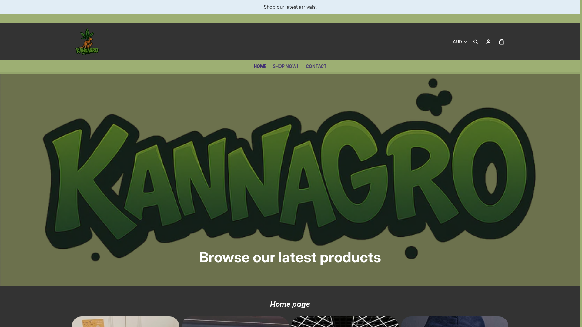 website screenshot of https://kannagro.shop/