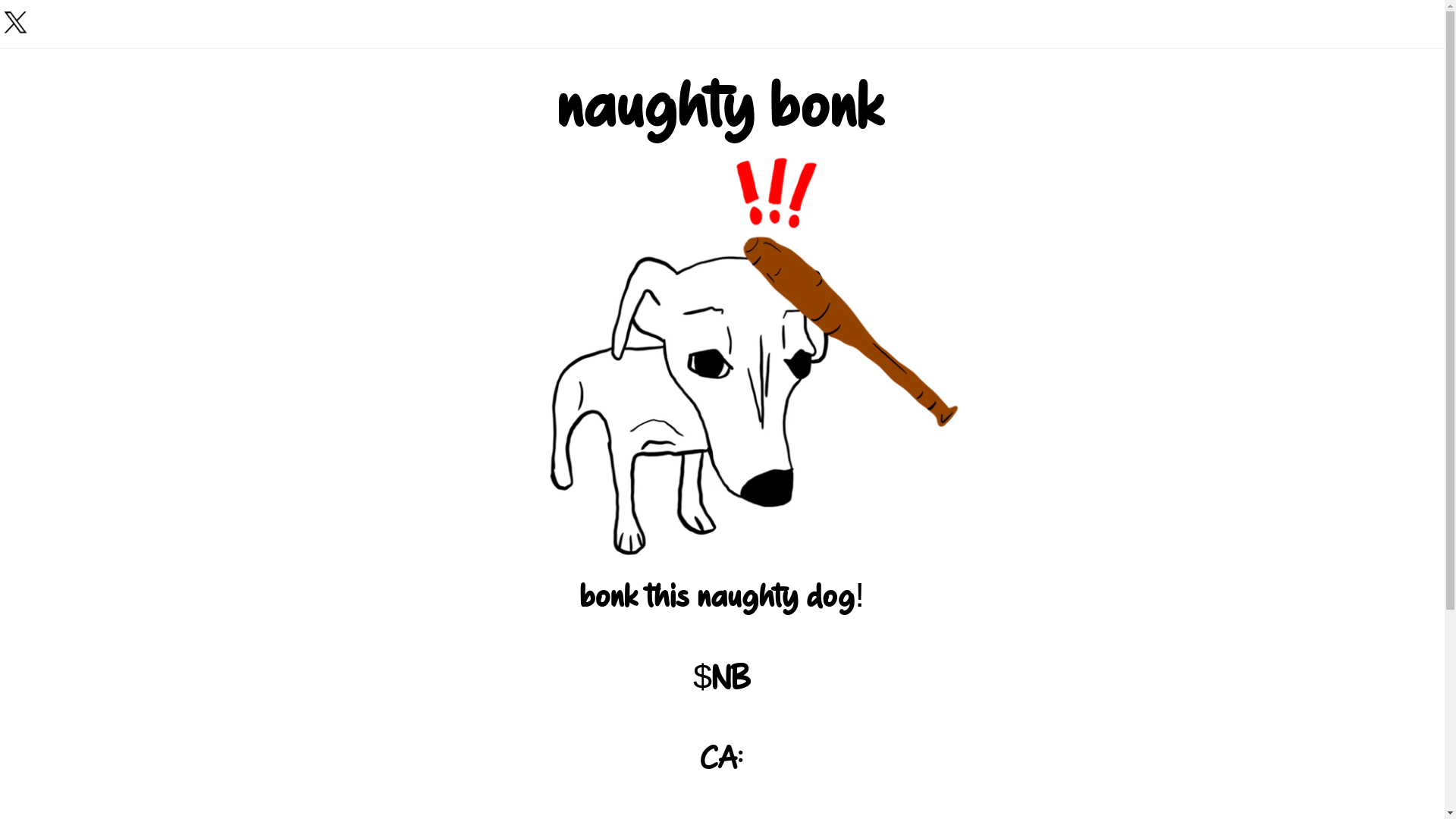 website screenshot of https://naughtybonk.xyz/
