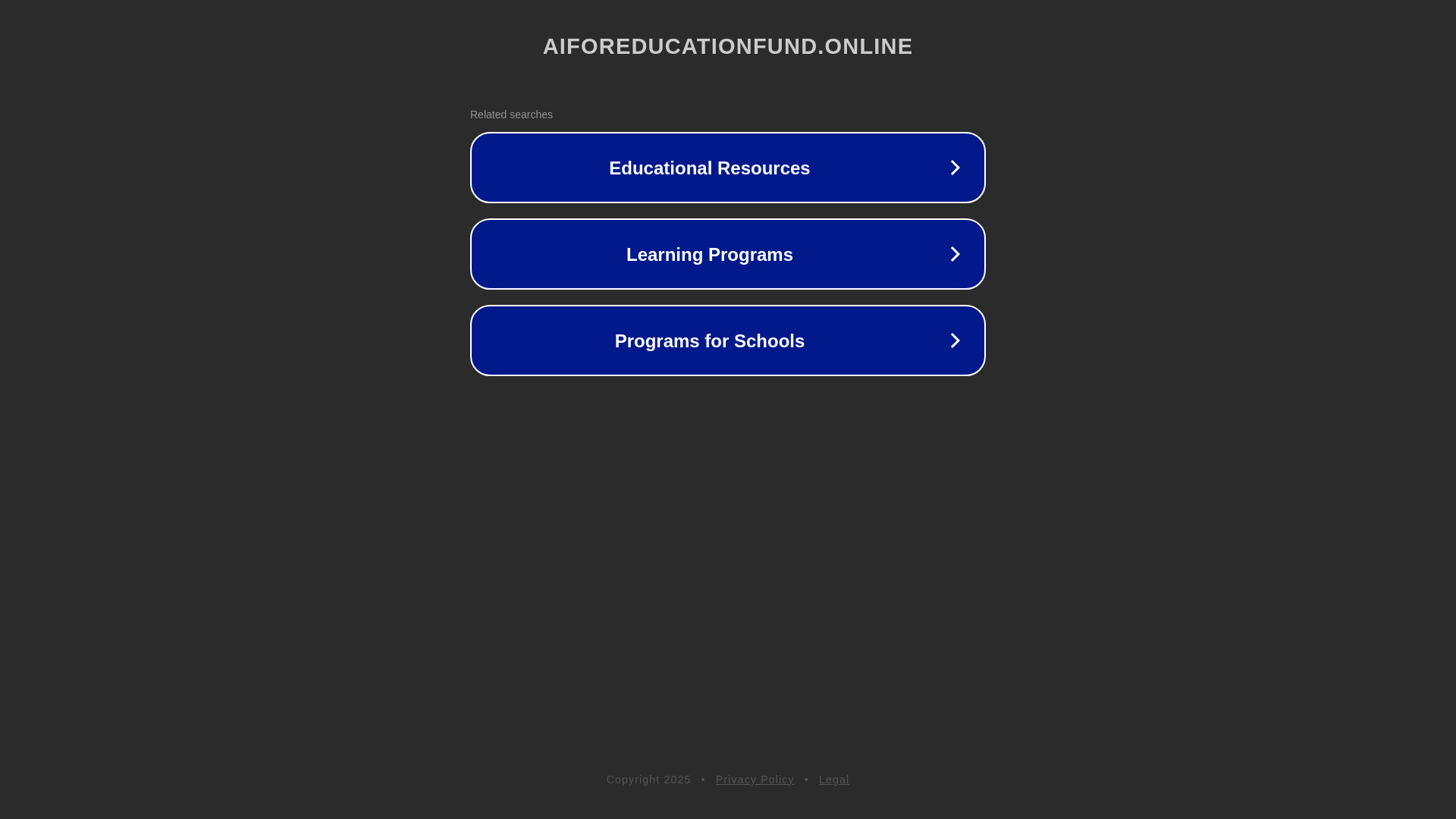 website screenshot of https://aiforeducationfund.online/