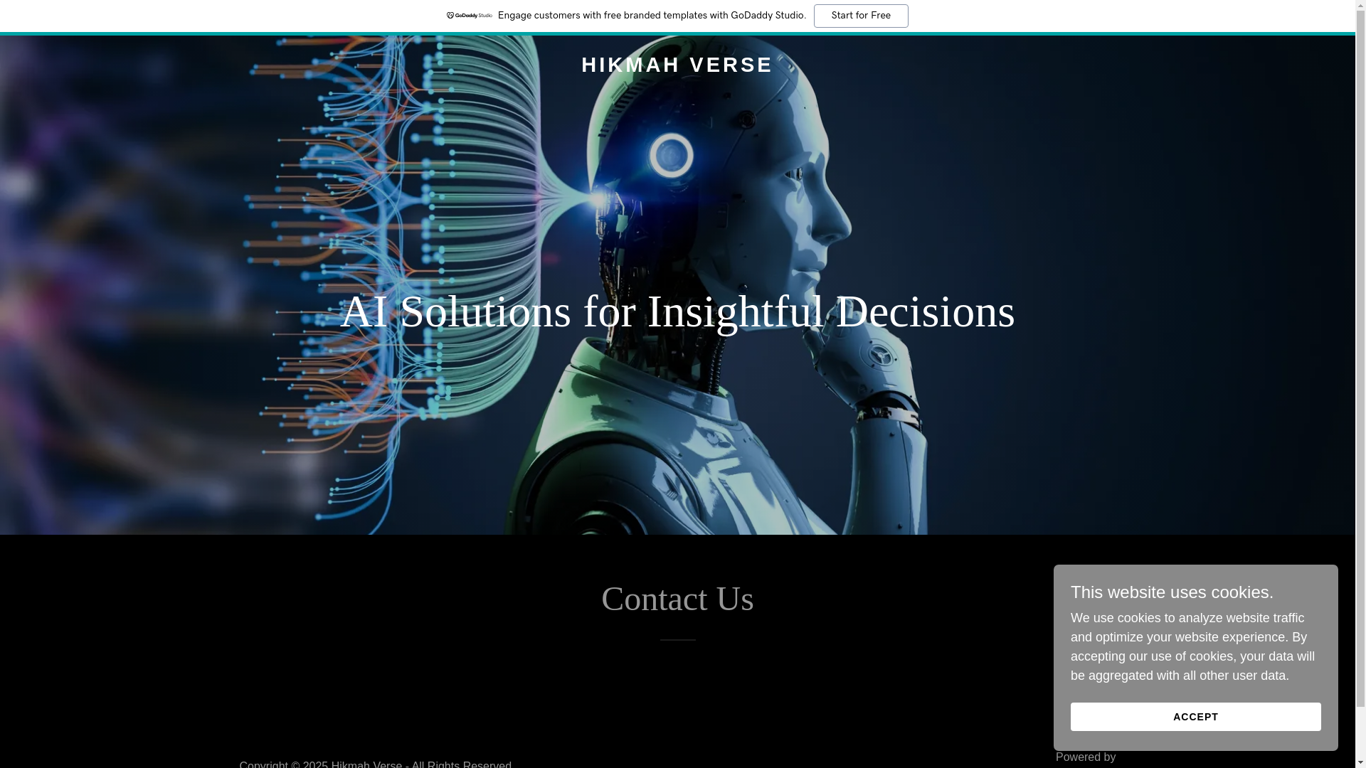 website screenshot of https://hikmahverse.com/