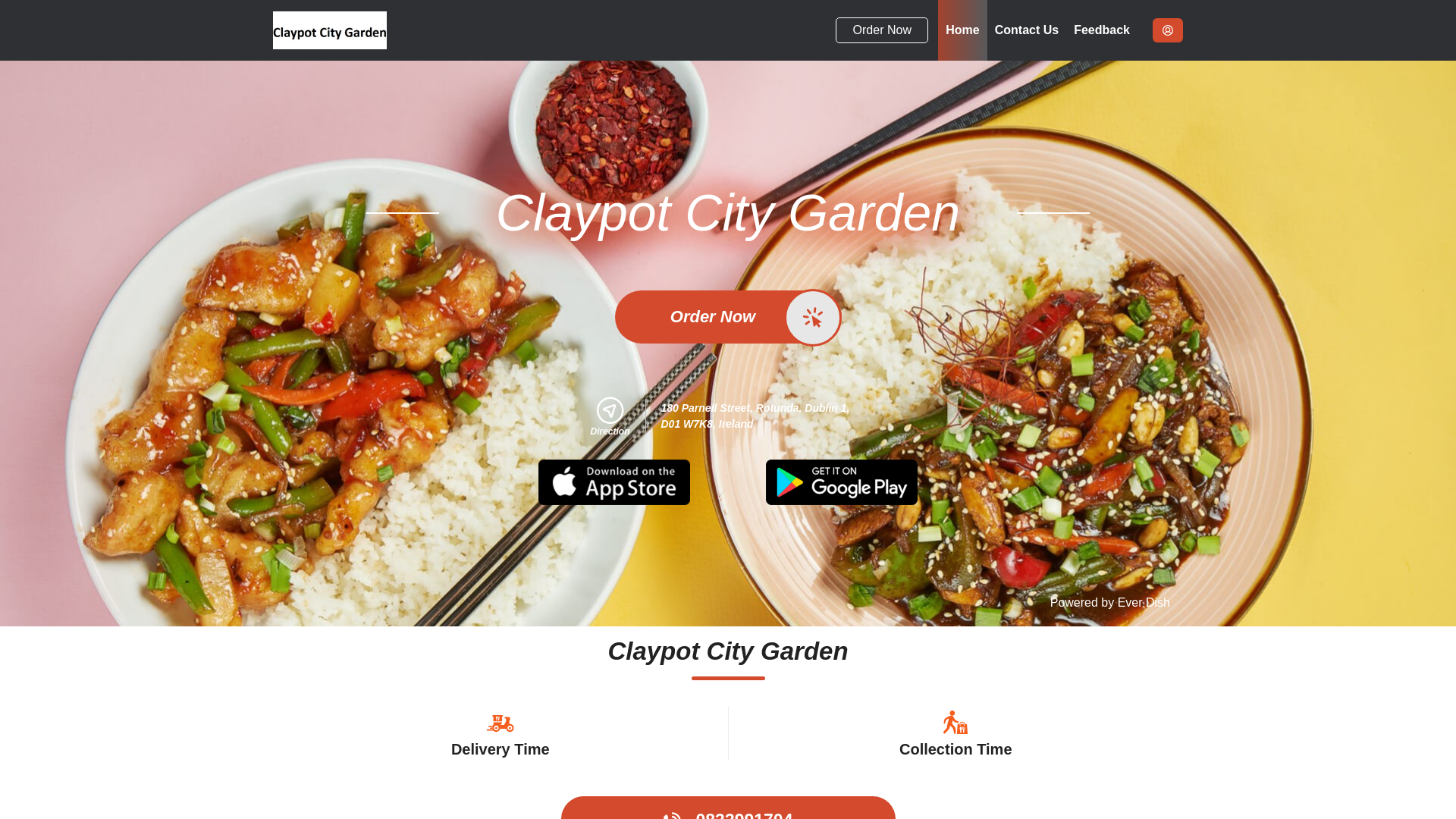 website screenshot of https://claypotcitygarden.ie/