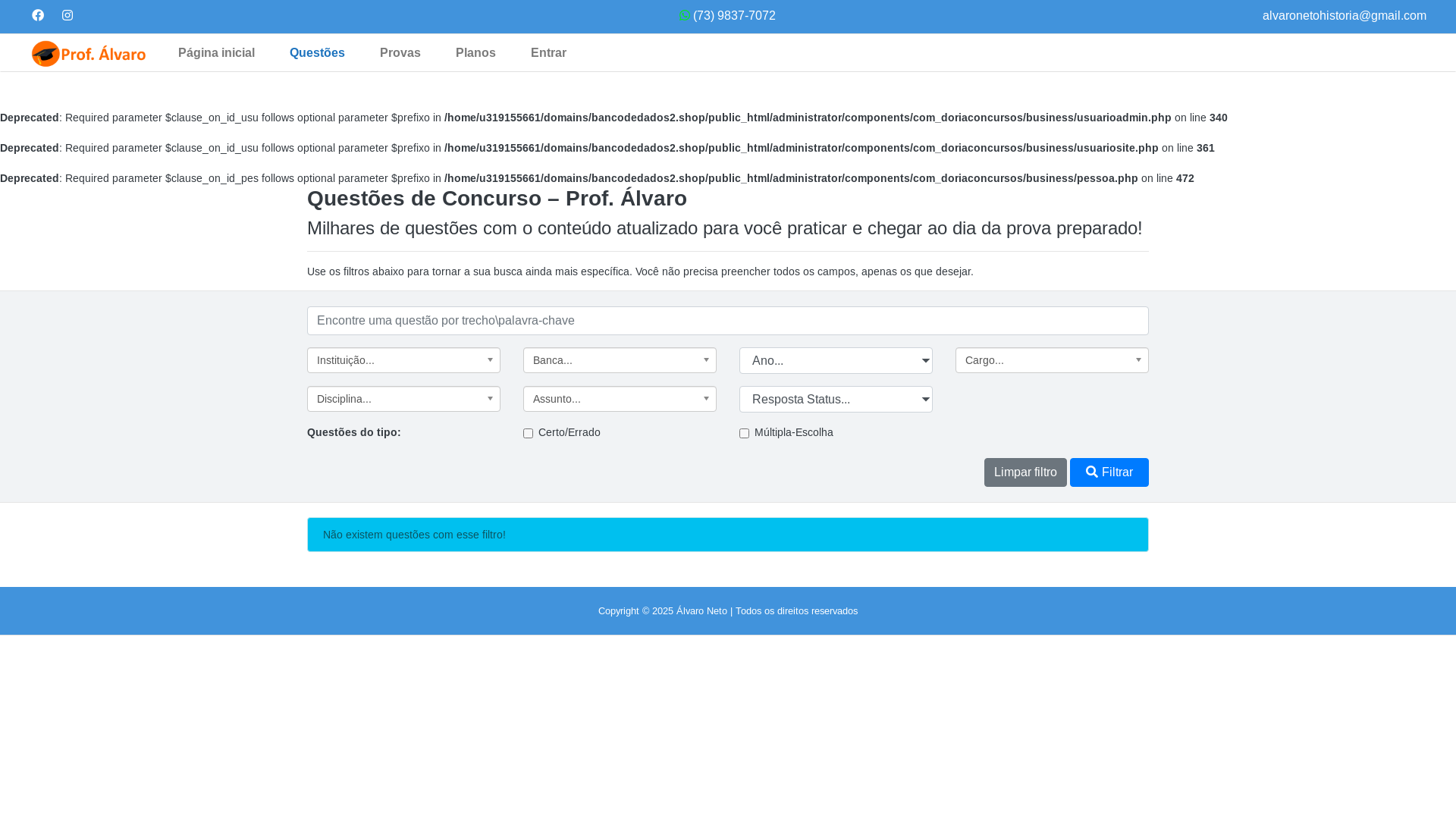 website screenshot of https://bancodedados2.shop/