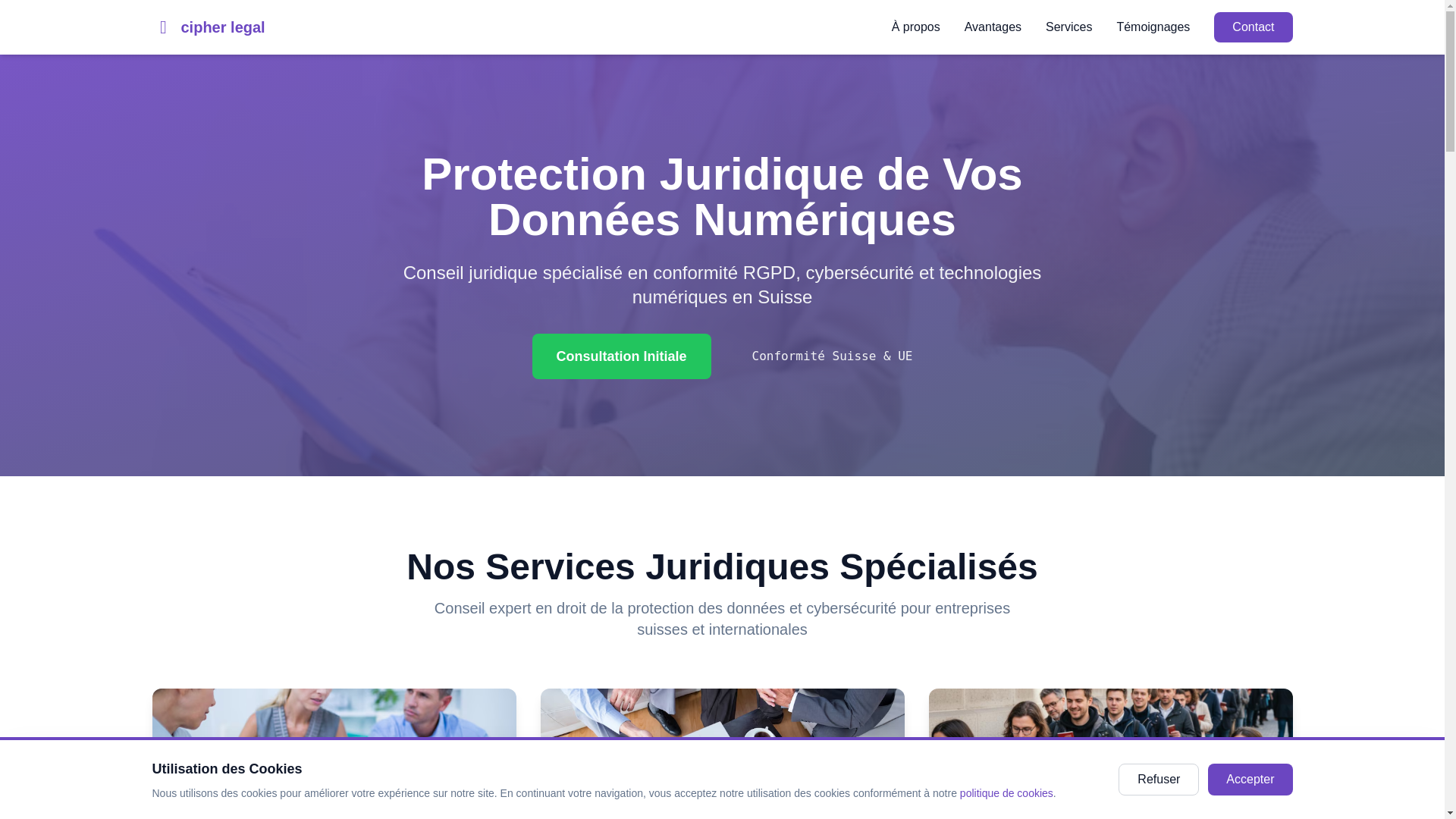 website screenshot of https://cipherlegal.live/