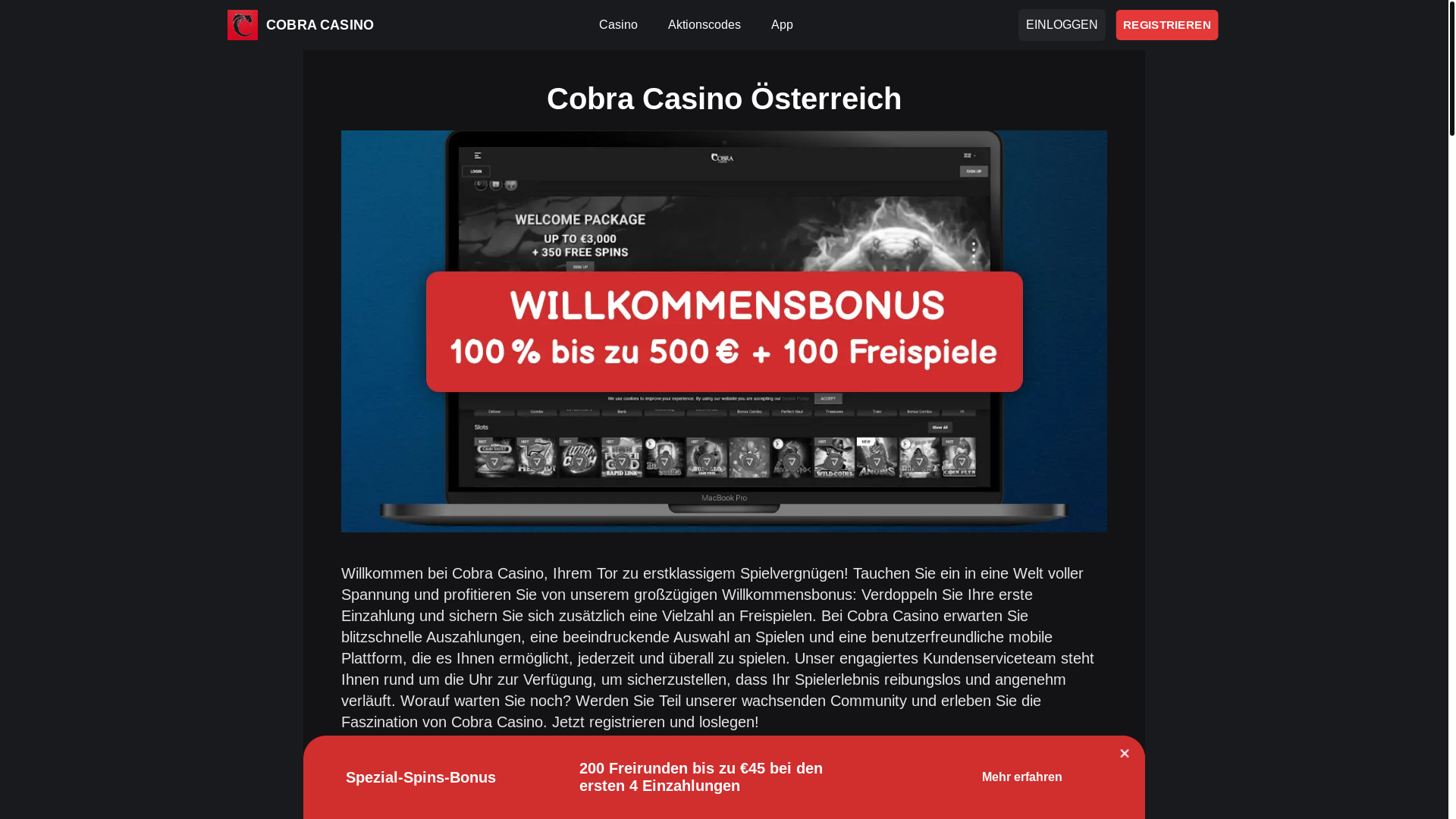 website screenshot of https://casinocobra-net.pages.dev/