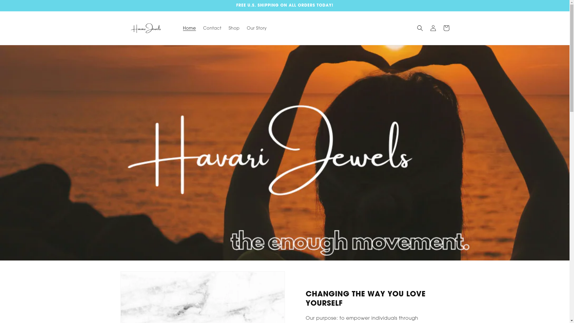 website screenshot of https://havari.shop/