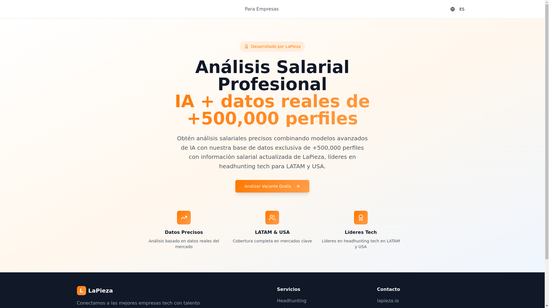 website screenshot of https://salarybenchmark.ai/