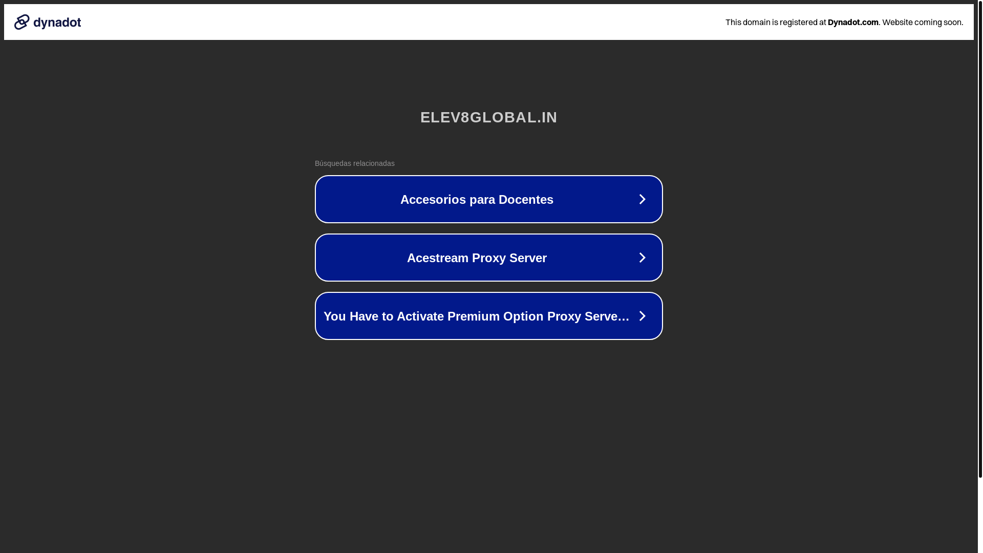 website screenshot of https://elev8global.in/
