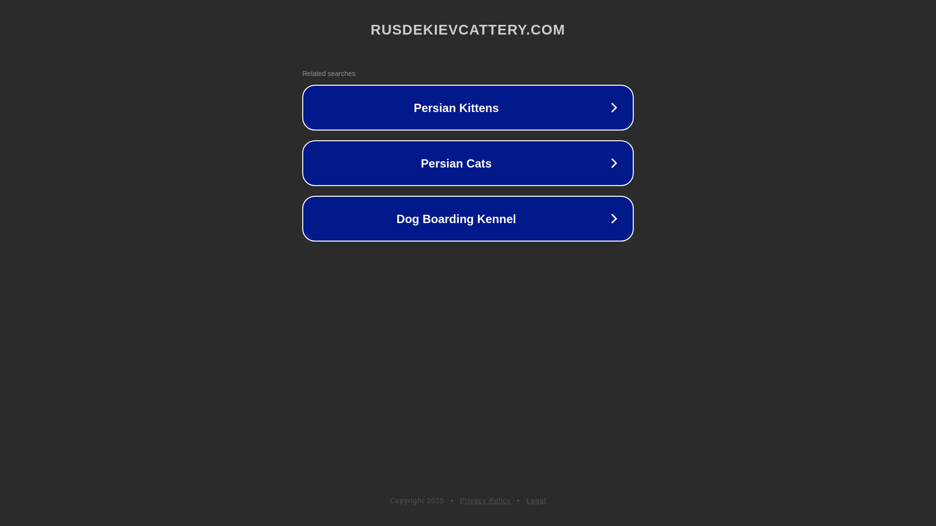 website screenshot of https://rusdekievcattery.com/