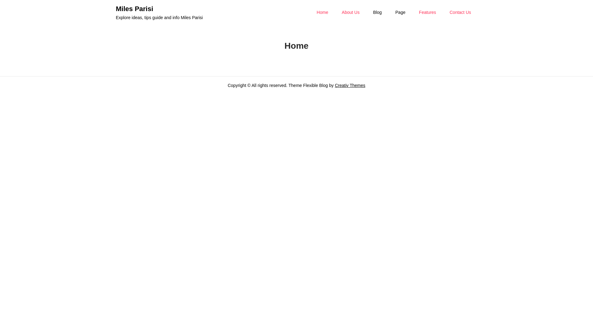 website screenshot of https://milesparisi.pages.dev/