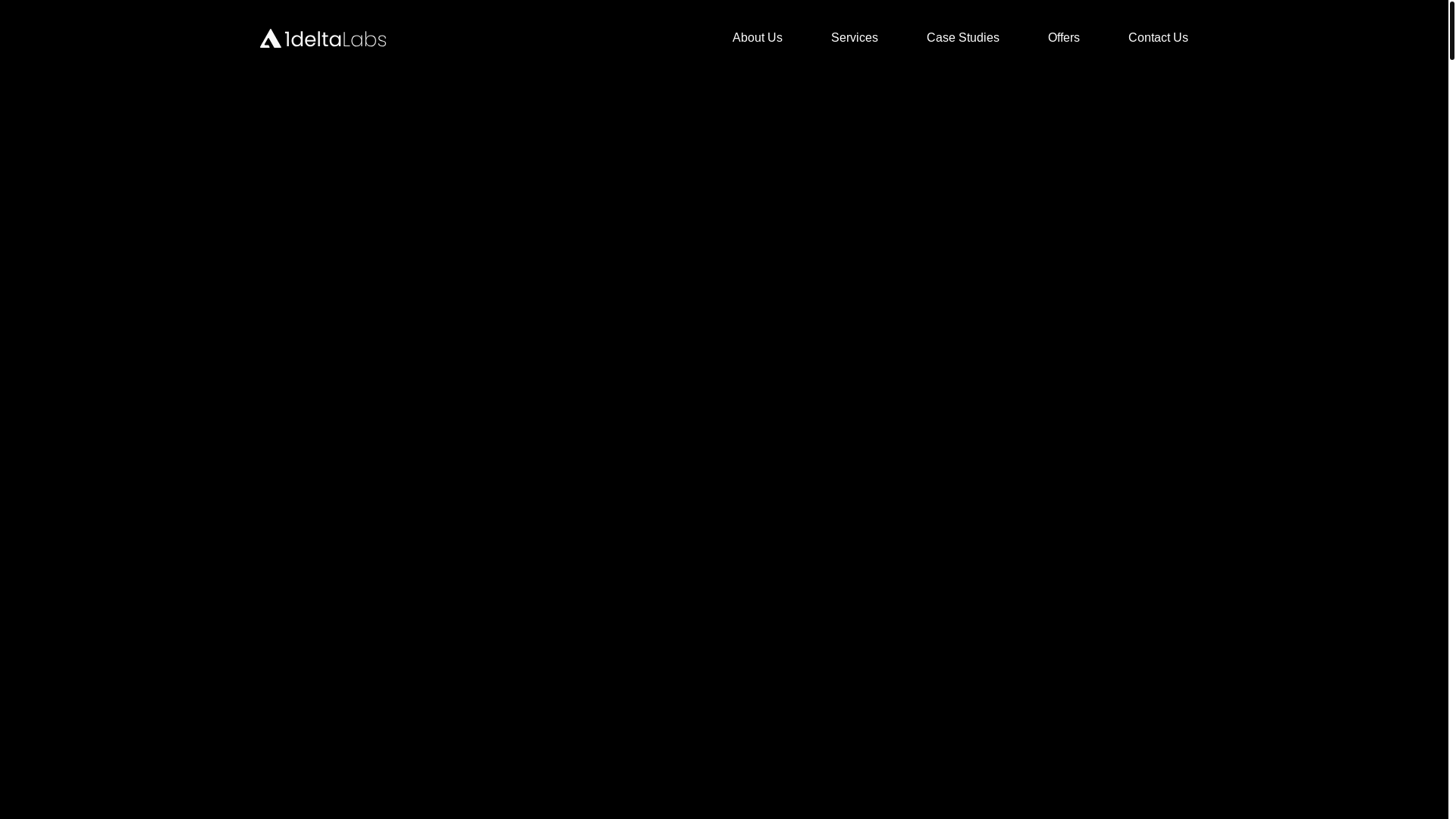 website screenshot of https://1deltalabs.com/