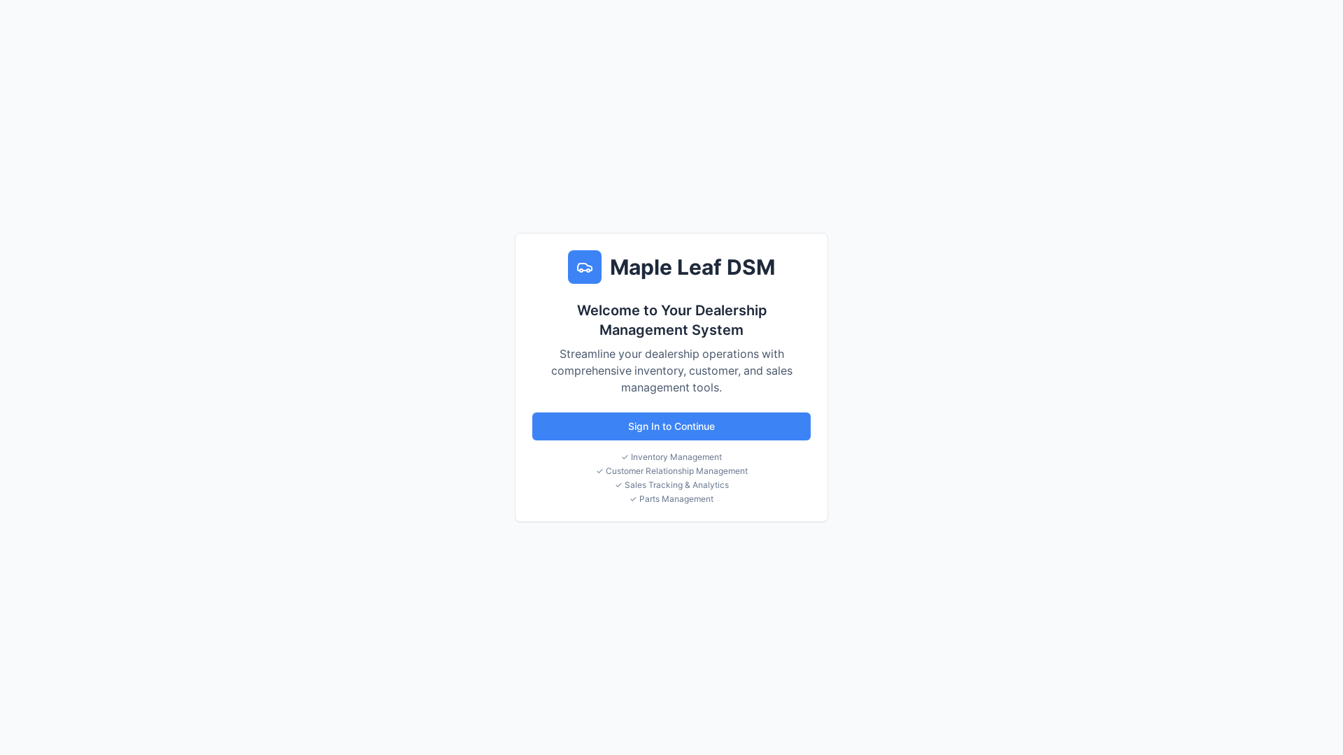 website screenshot of https://mapleleafdms.com/