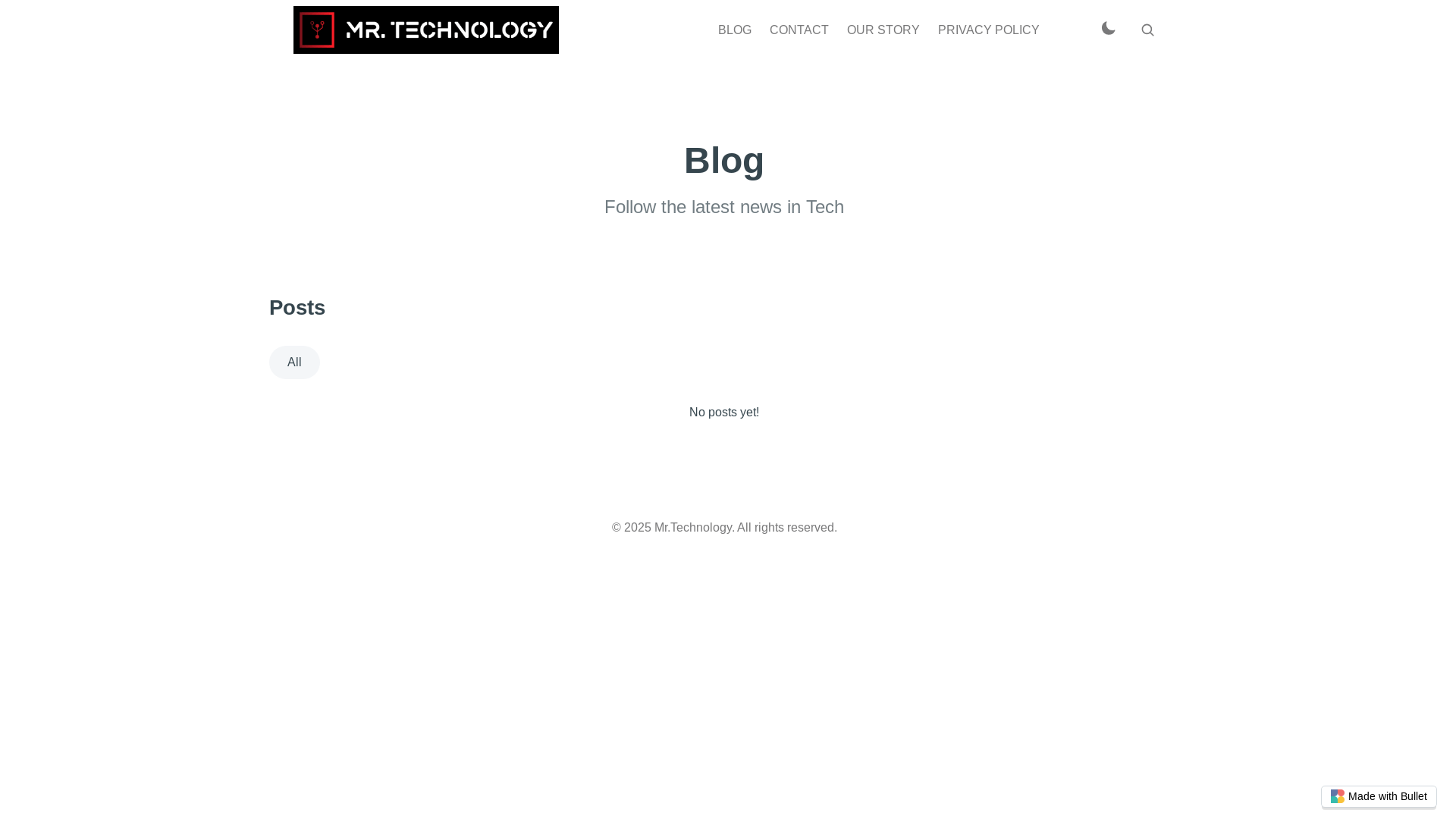 website screenshot of https://mr-technology-bullet.pages.dev/