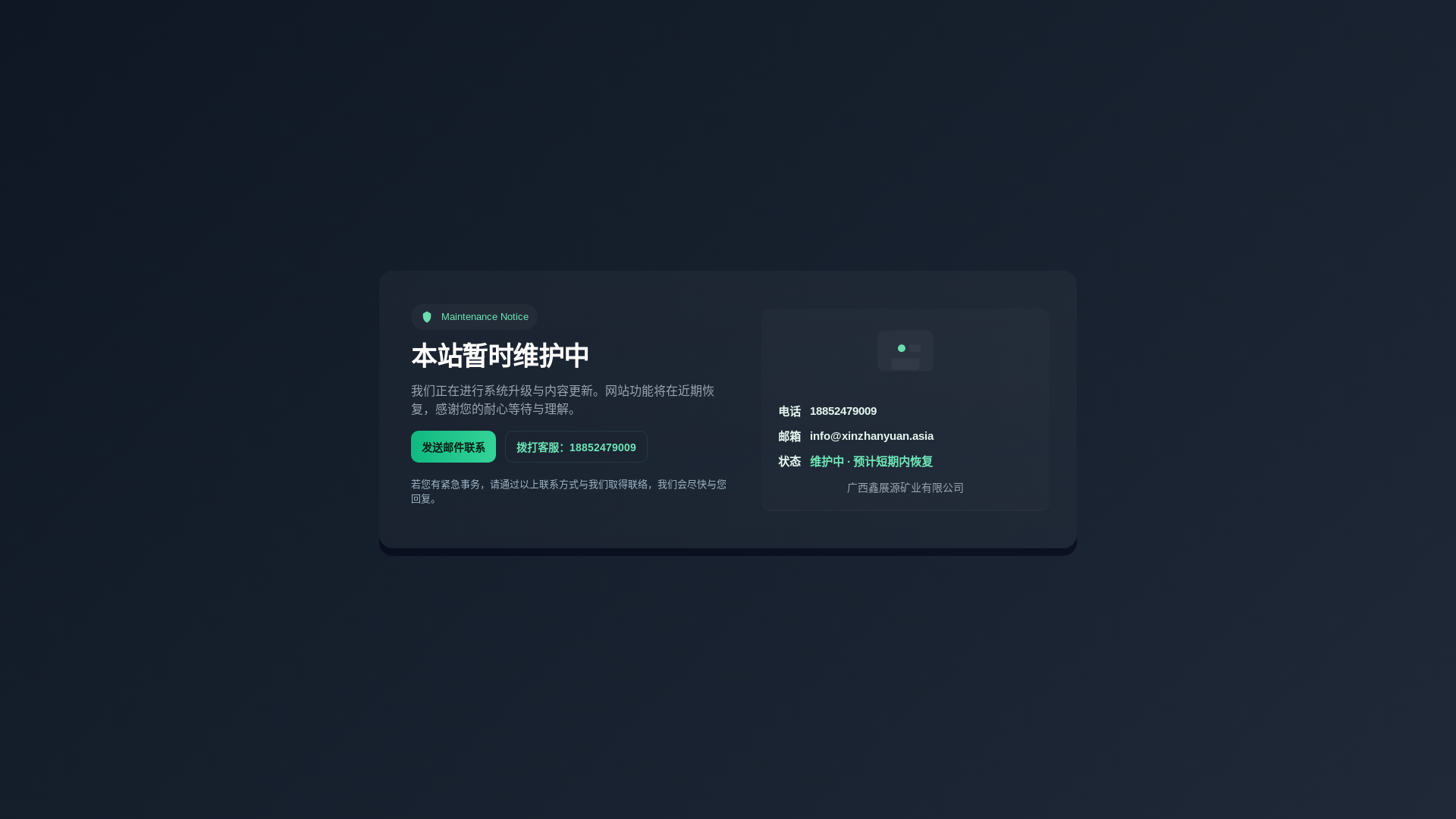 website screenshot of https://xinzhanyuan.asia/
