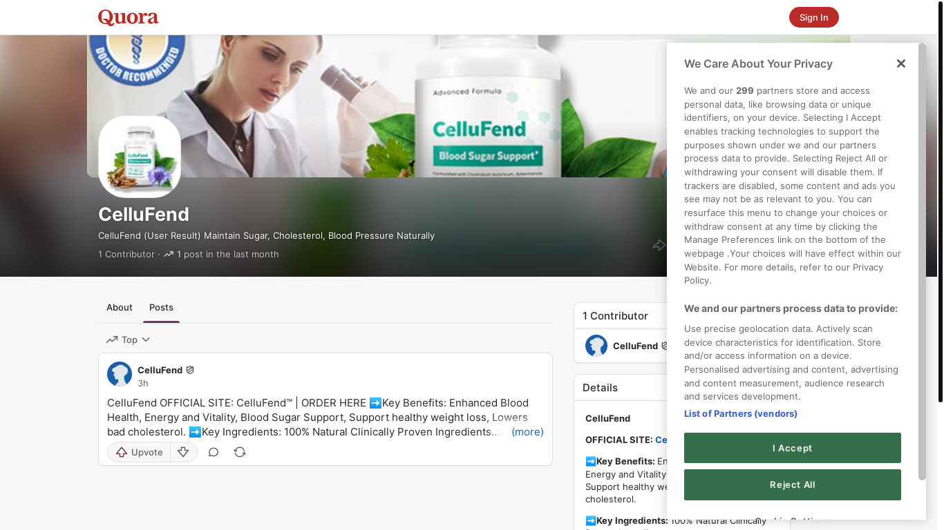 website screenshot of https://cellufend.quora.com/
