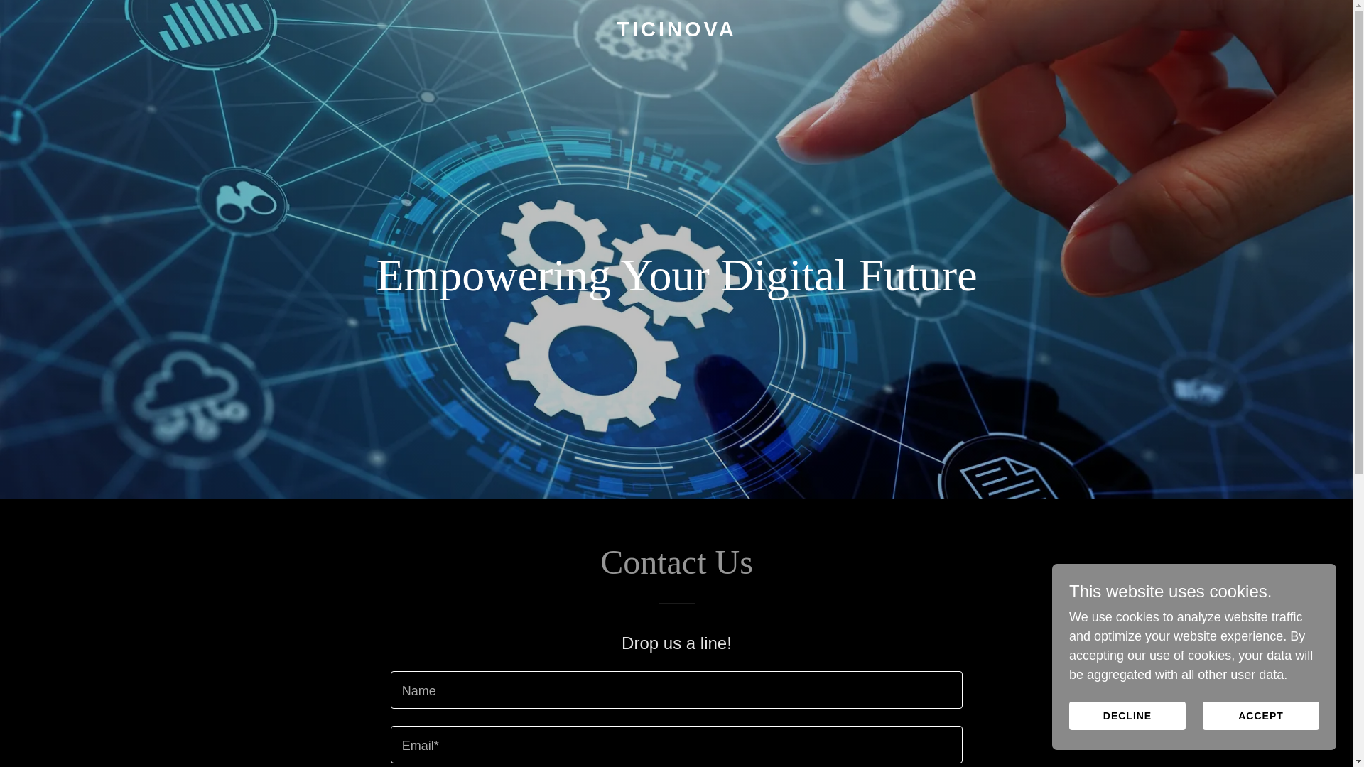 website screenshot of https://ticinova.ch/