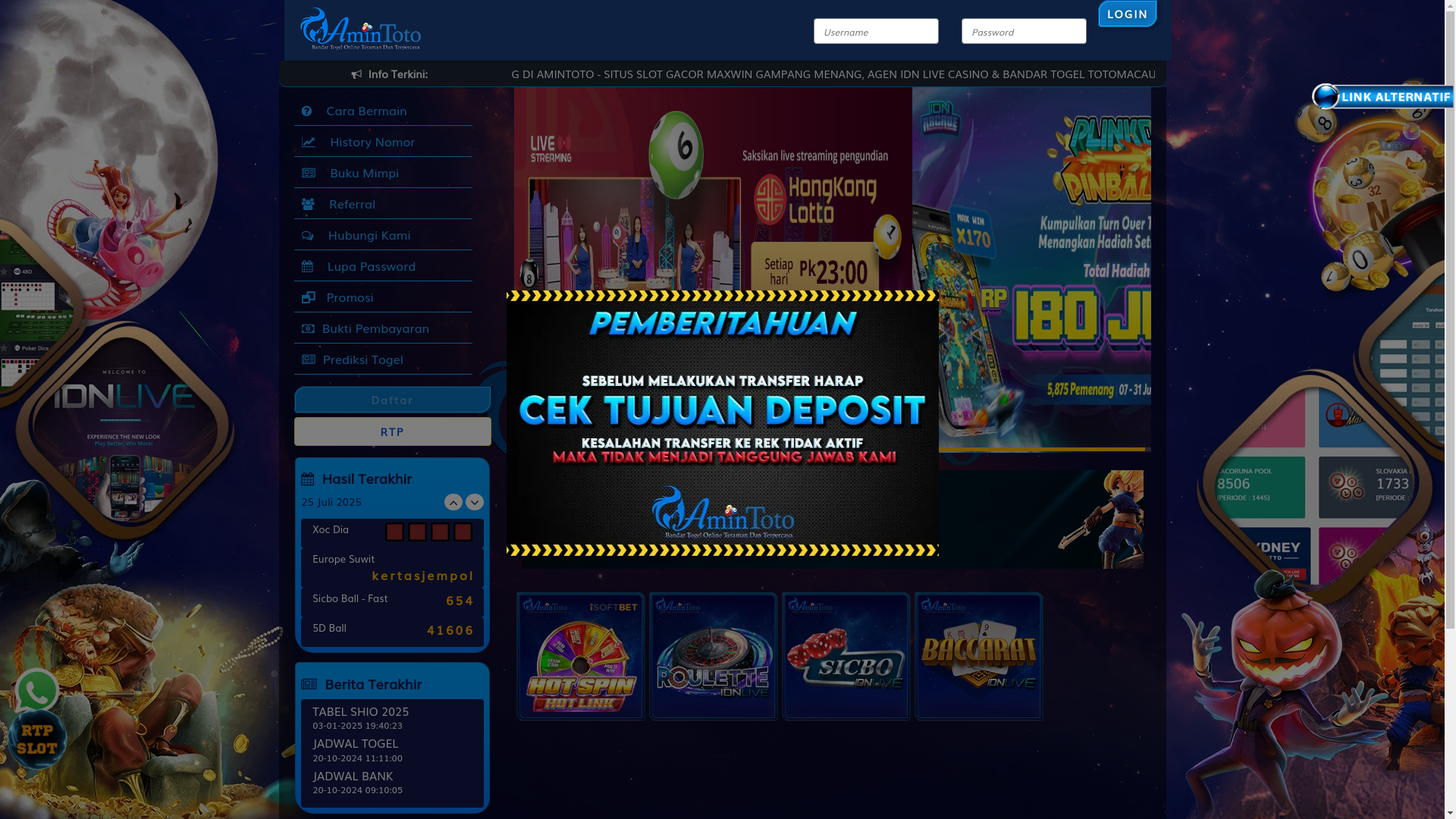 website screenshot of https://amintotohope.site/
