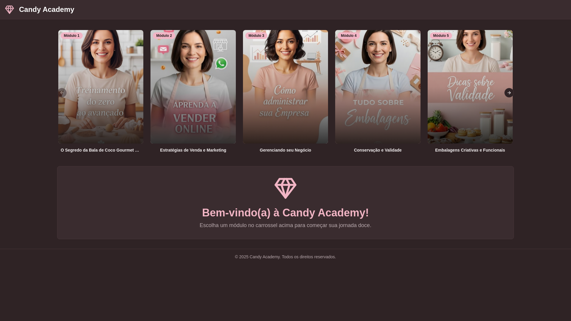 website screenshot of https://balinhasgourmet.shop/