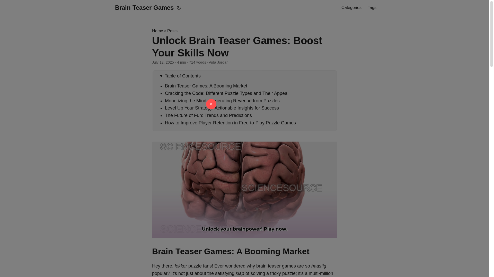 website screenshot of https://brain-teaser-games.pages.dev/