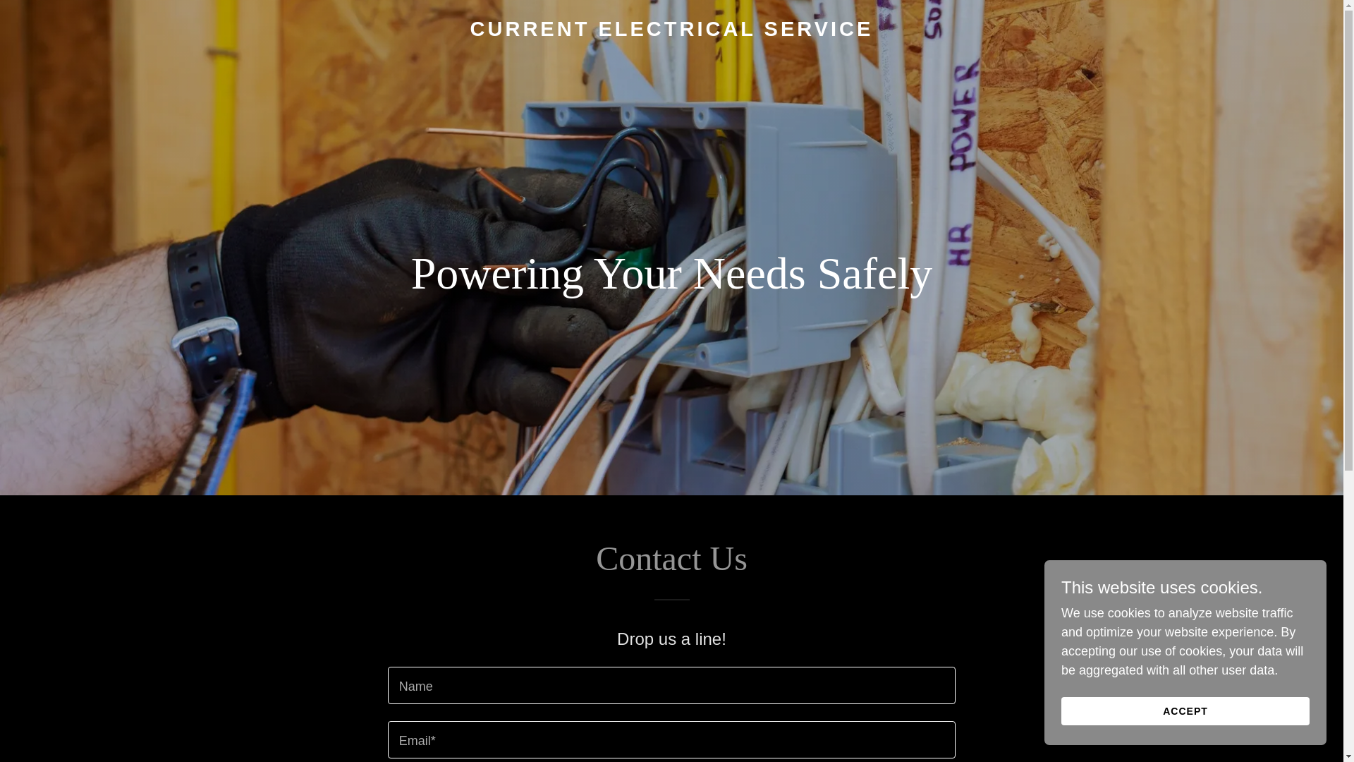 website screenshot of https://currentelectricalservice.ca/